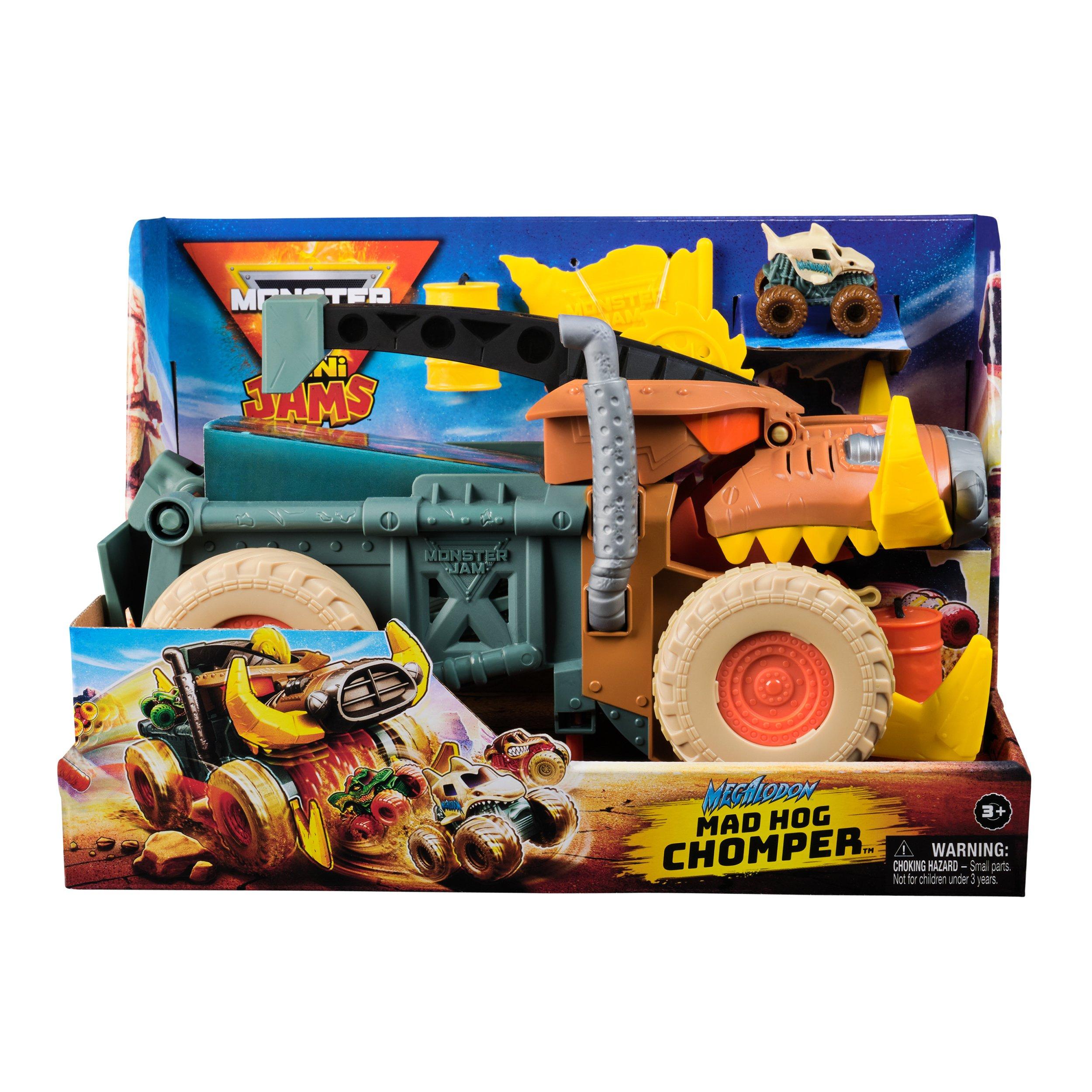 Multi - Monster Jam - Monster Jam Minis Megalodon Mad Hog Chomper Truck Set - 1