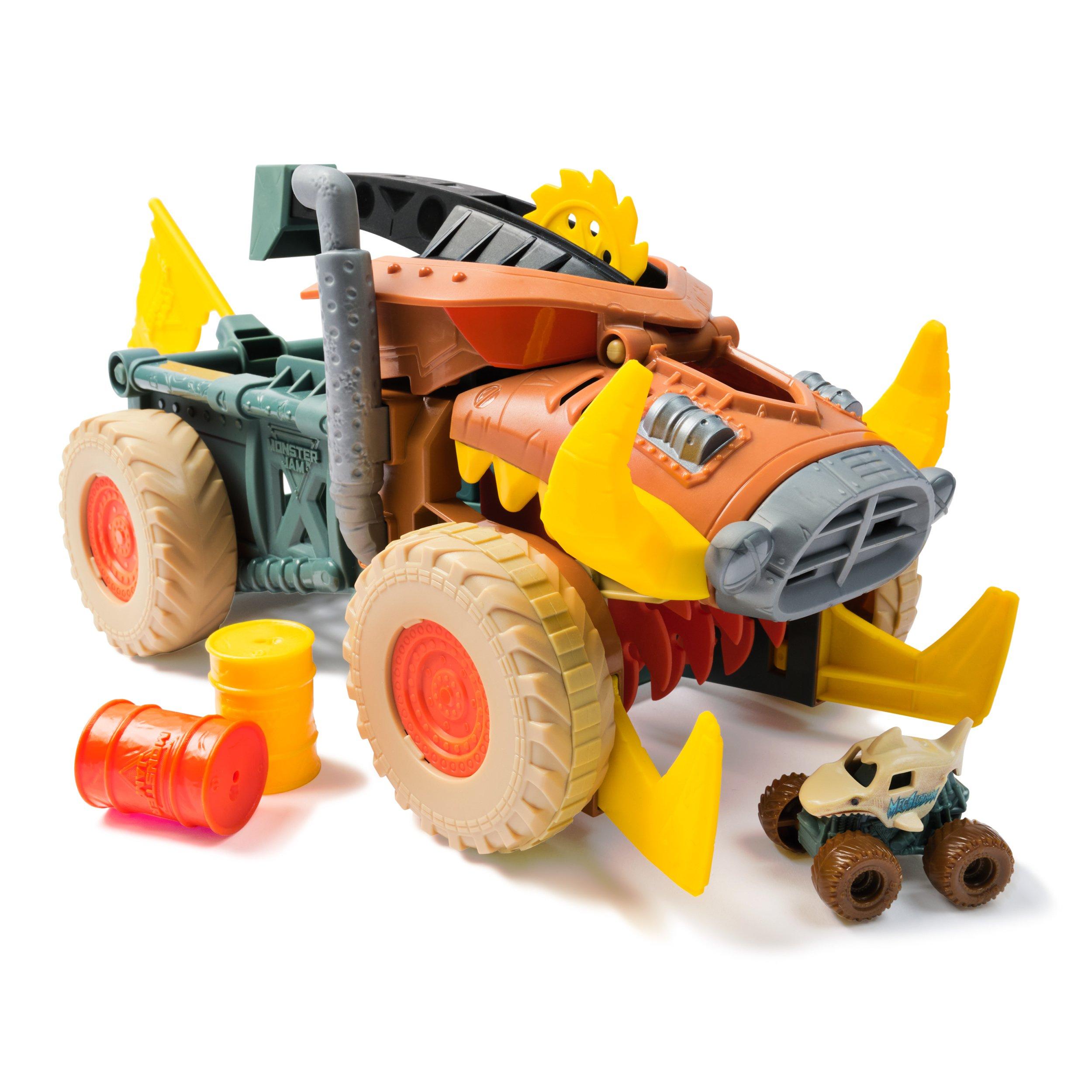 Multi - Monster Jam - Monster Jam Minis Megalodon Mad Hog Chomper Truck Set - 2