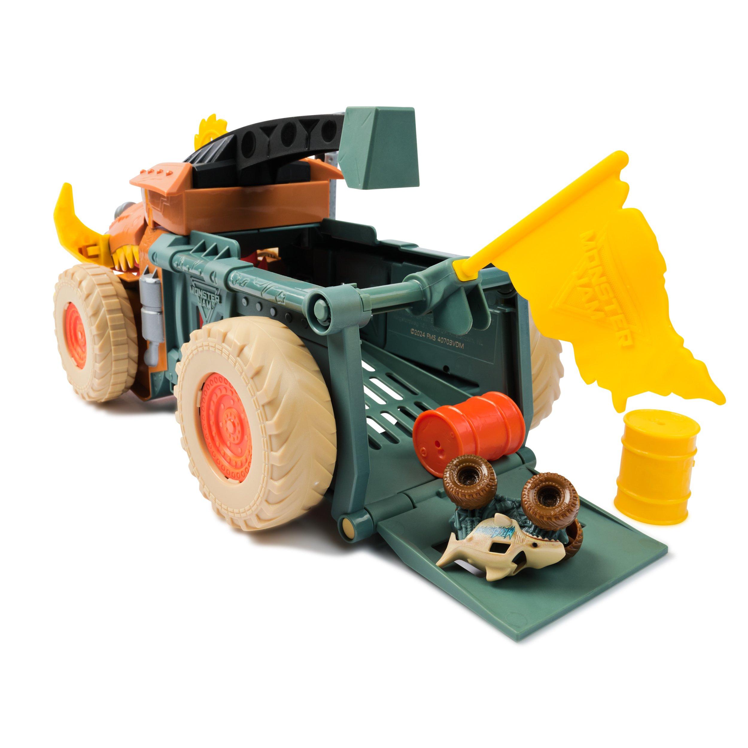Multi - Monster Jam - Monster Jam Minis Megalodon Mad Hog Chomper Truck Set - 11