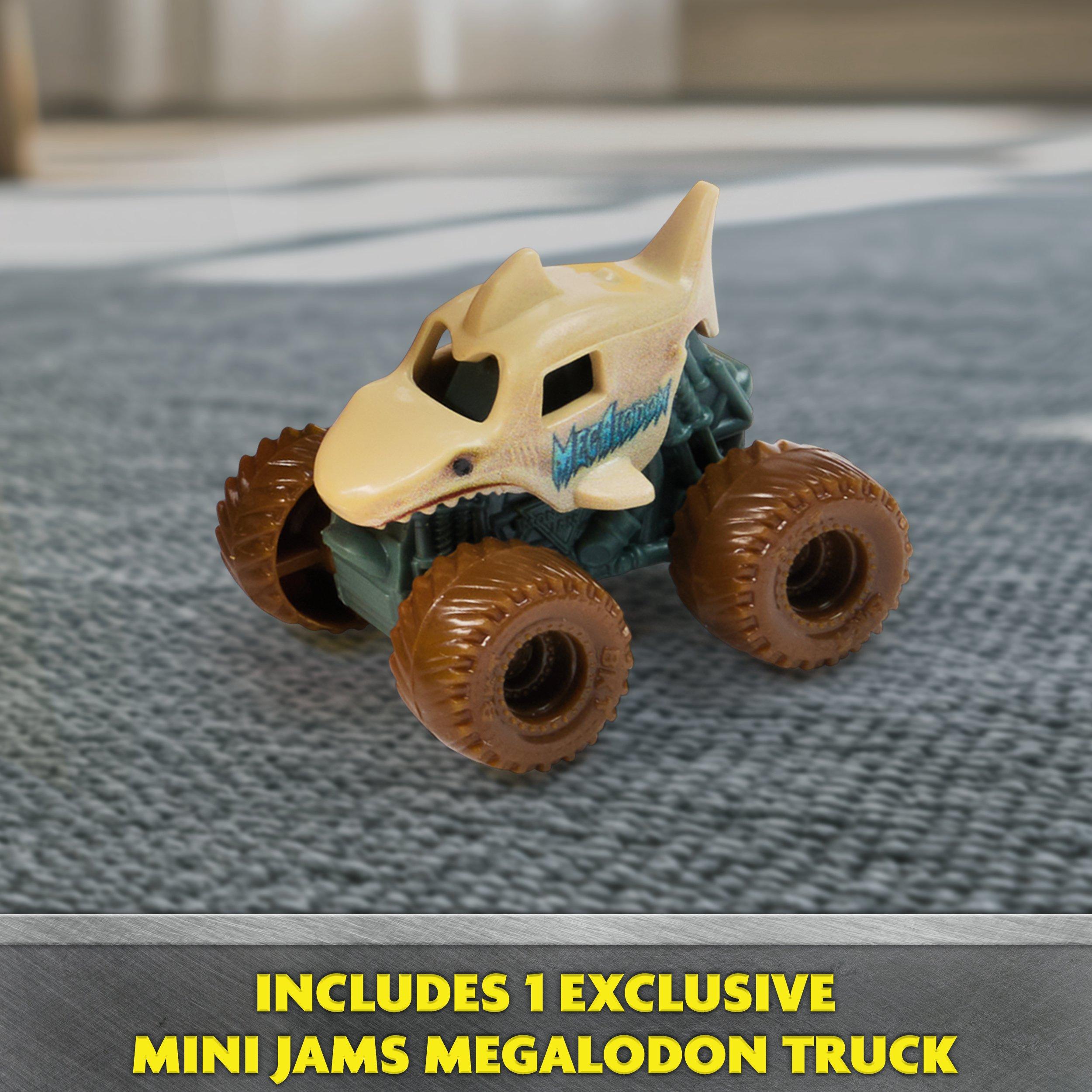 Multi - Monster Jam - Monster Jam Minis Megalodon Mad Hog Chomper Truck Set - 5