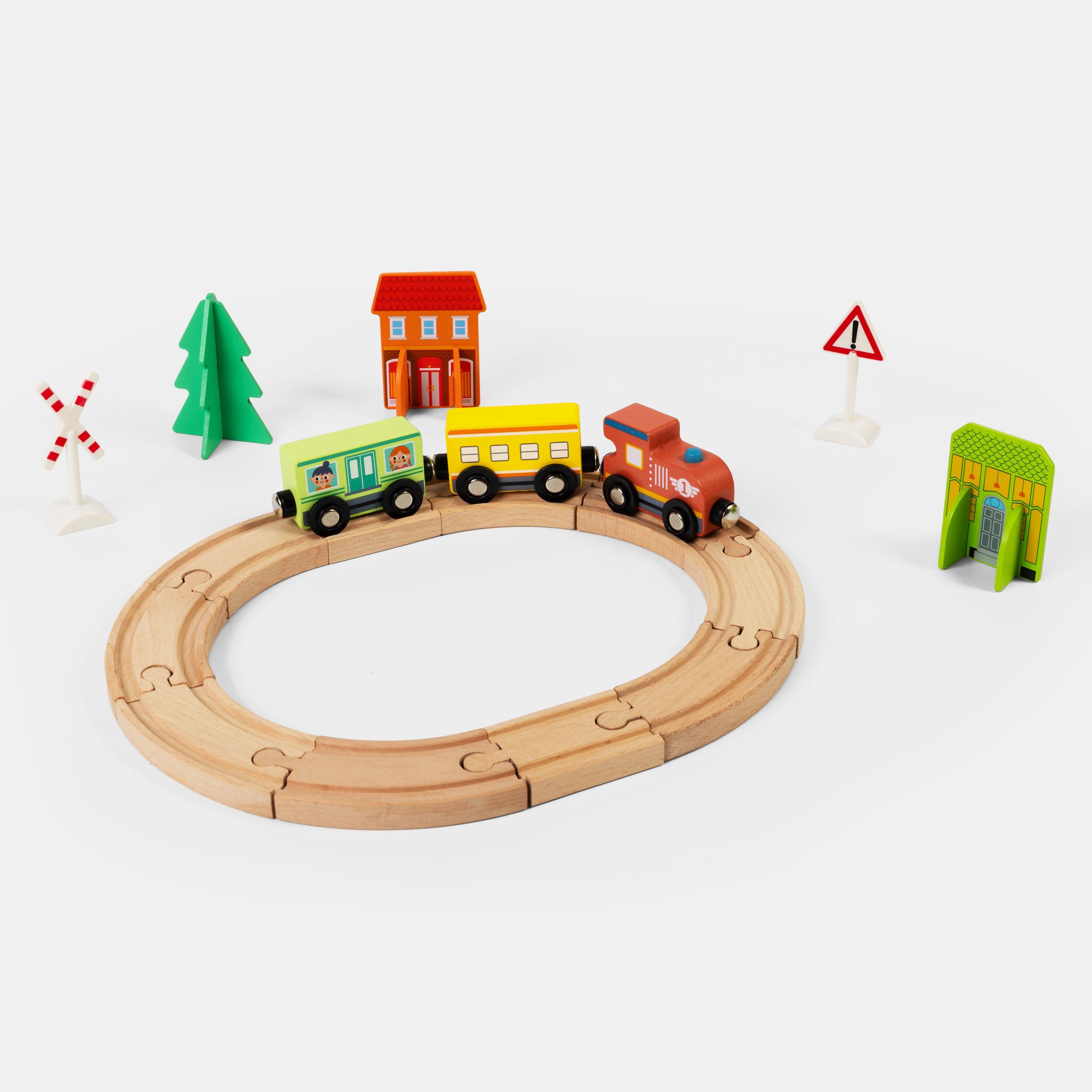 Tooky Toy Boys Town Train Set - 
