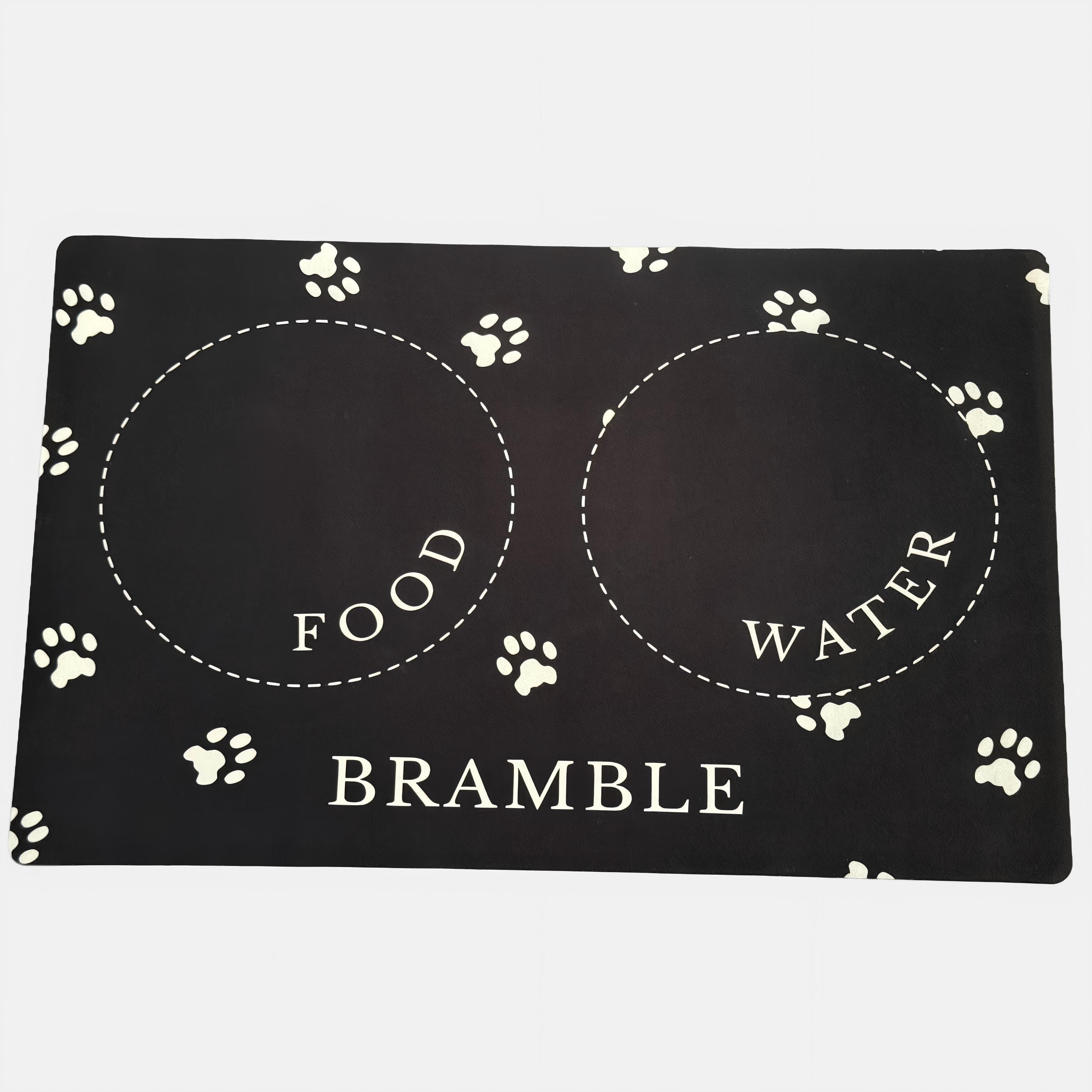 Black - Waggy Tails - Bowl Pad