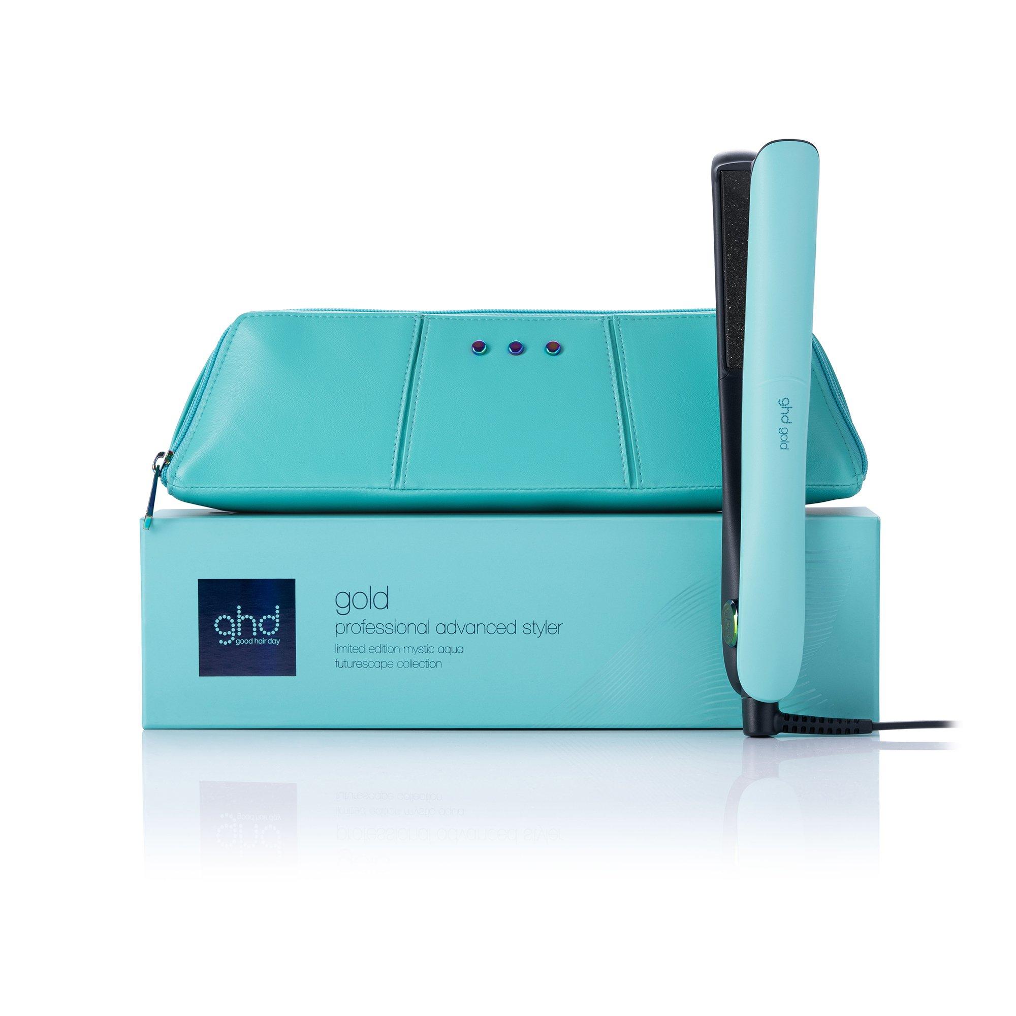 Blue - GHD - ghd Gold Limited Edition Hair Straightener in Mystic Aqua - 1