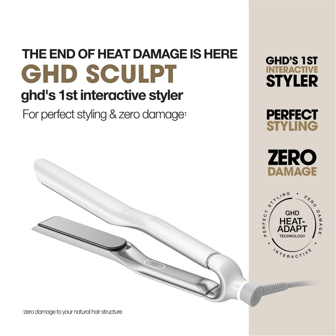 White - GHD - ghd Sculpt Interactive Hair Straightener - 3