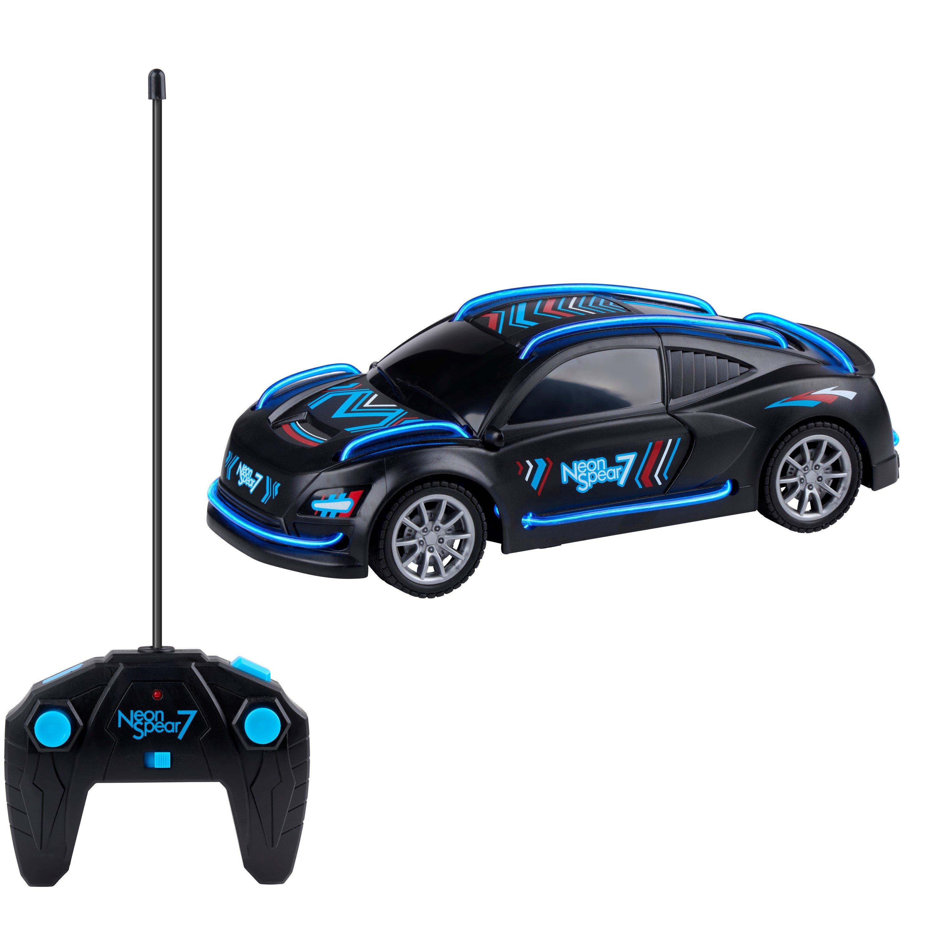 Black - Eddy Toys - Neon Race Cruiser 19 cm Remote Controlled Toy - 1