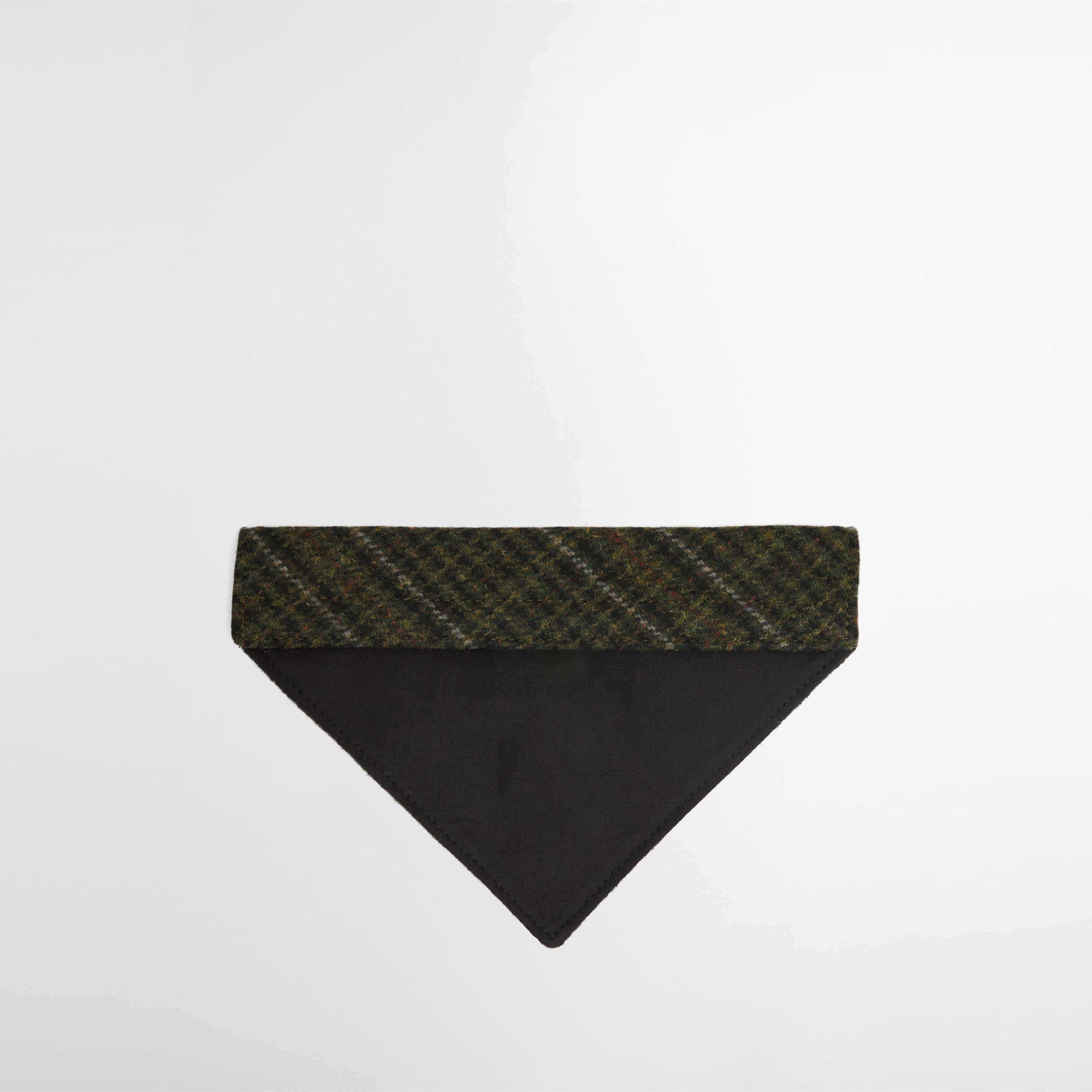 Olive Check - Barbour - Wilkin Dog Bandana - 3
