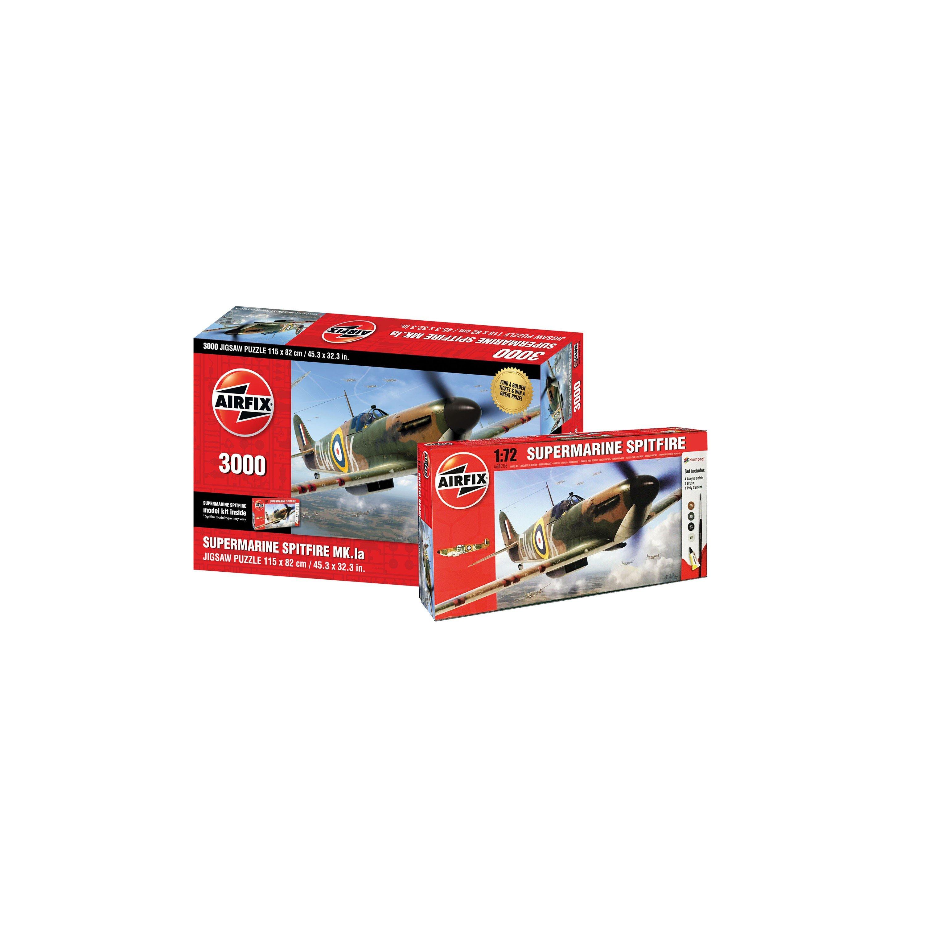 Red - Airfix - Adults Supermarine Spitfire Jigsaw Puzzle - 1