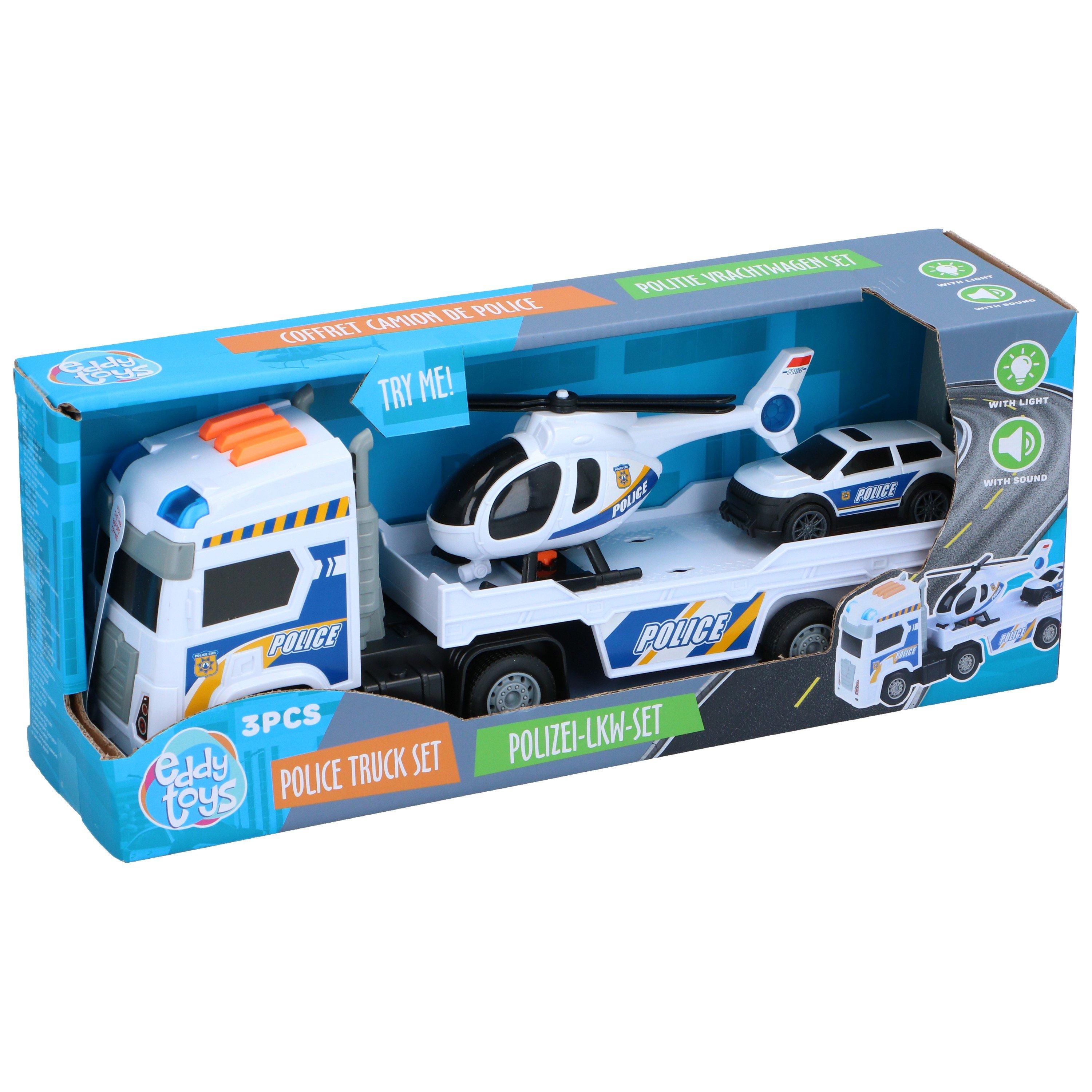 Multi - Eddy Toys - Police Truck Toy Car Set 38cm - 2