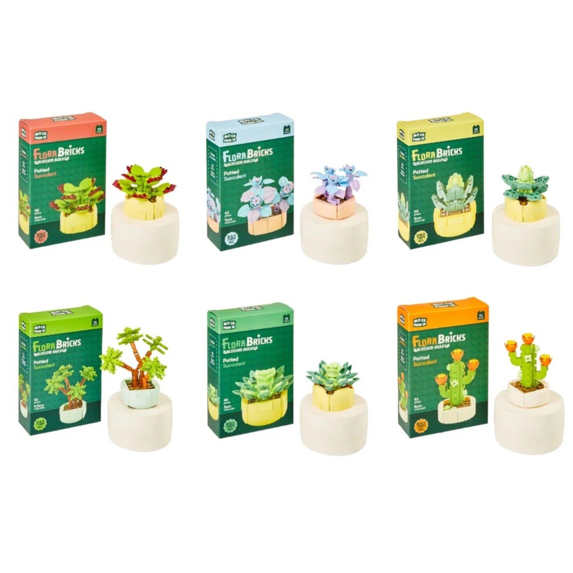 Assortiment - Wind Designs - Flora Bricks: Flower Blossom Builds potted plants - 2