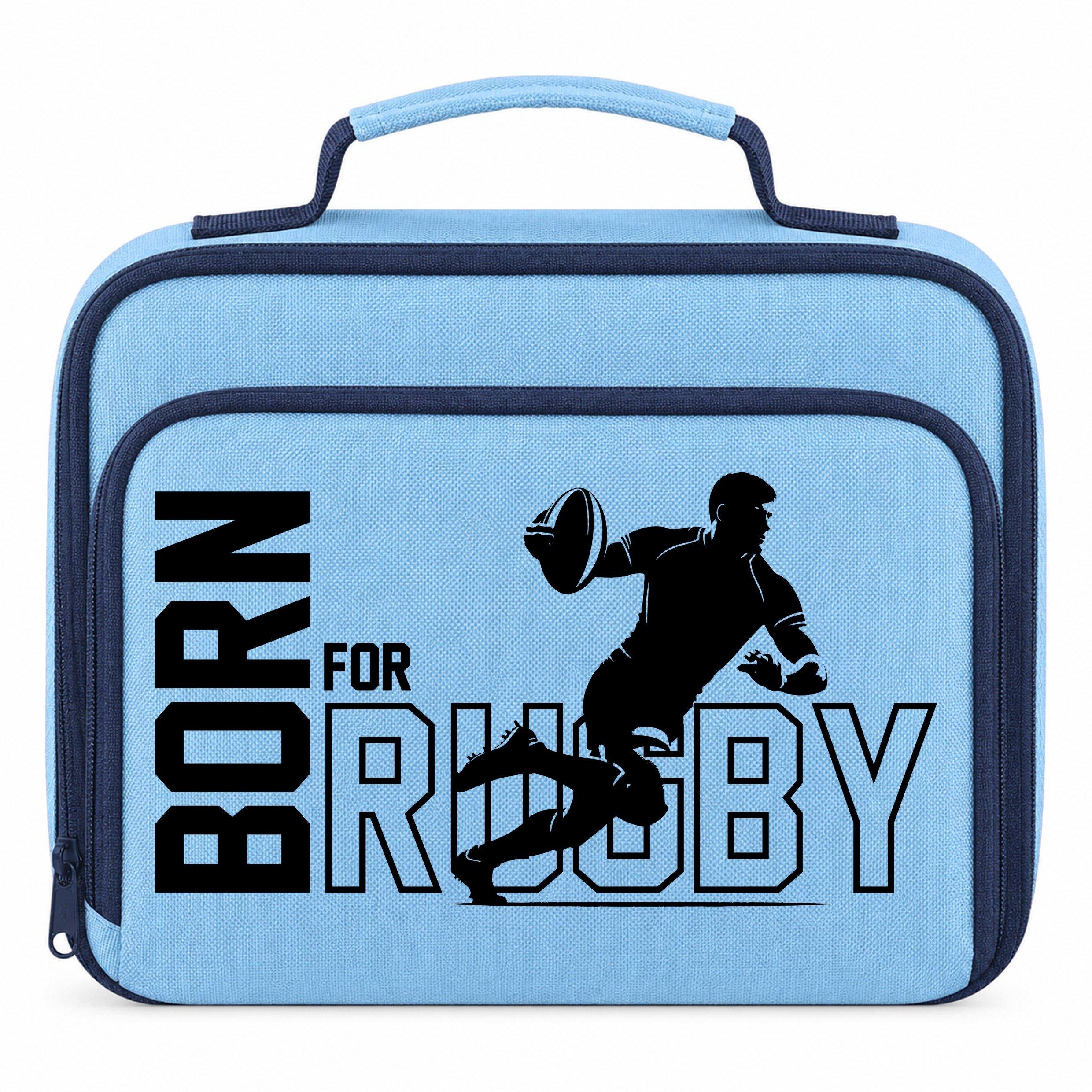 AWD Printed Sports Lunch Box Football Rugby Basketball