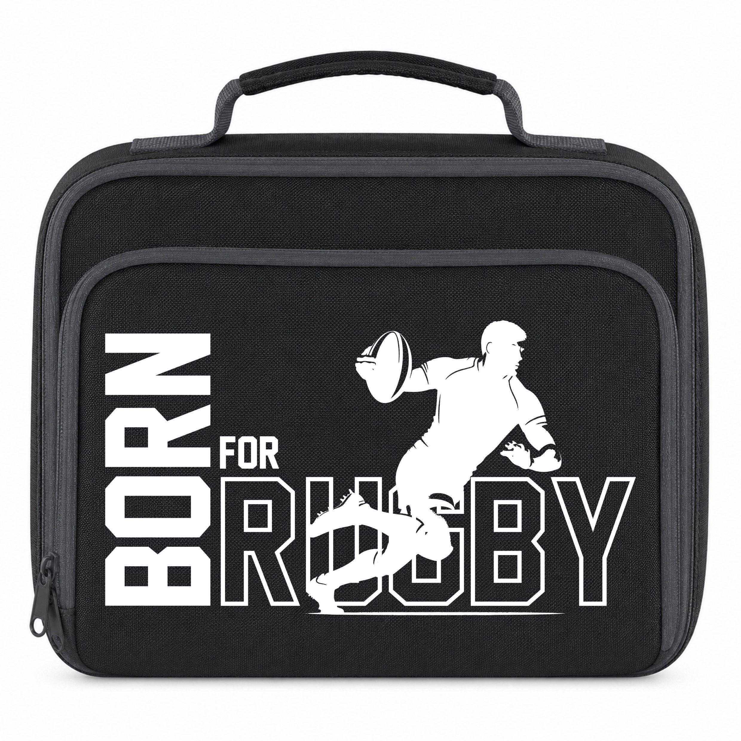 AWD Printed Sports Lunch Box Football Rugby Basketball