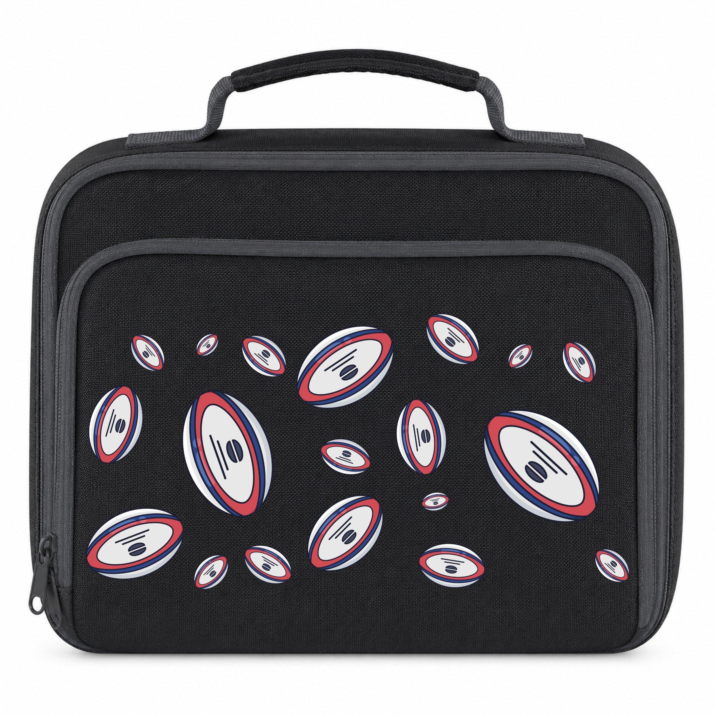 AWD Printed Sports Lunch Box Football Rugby Basketball