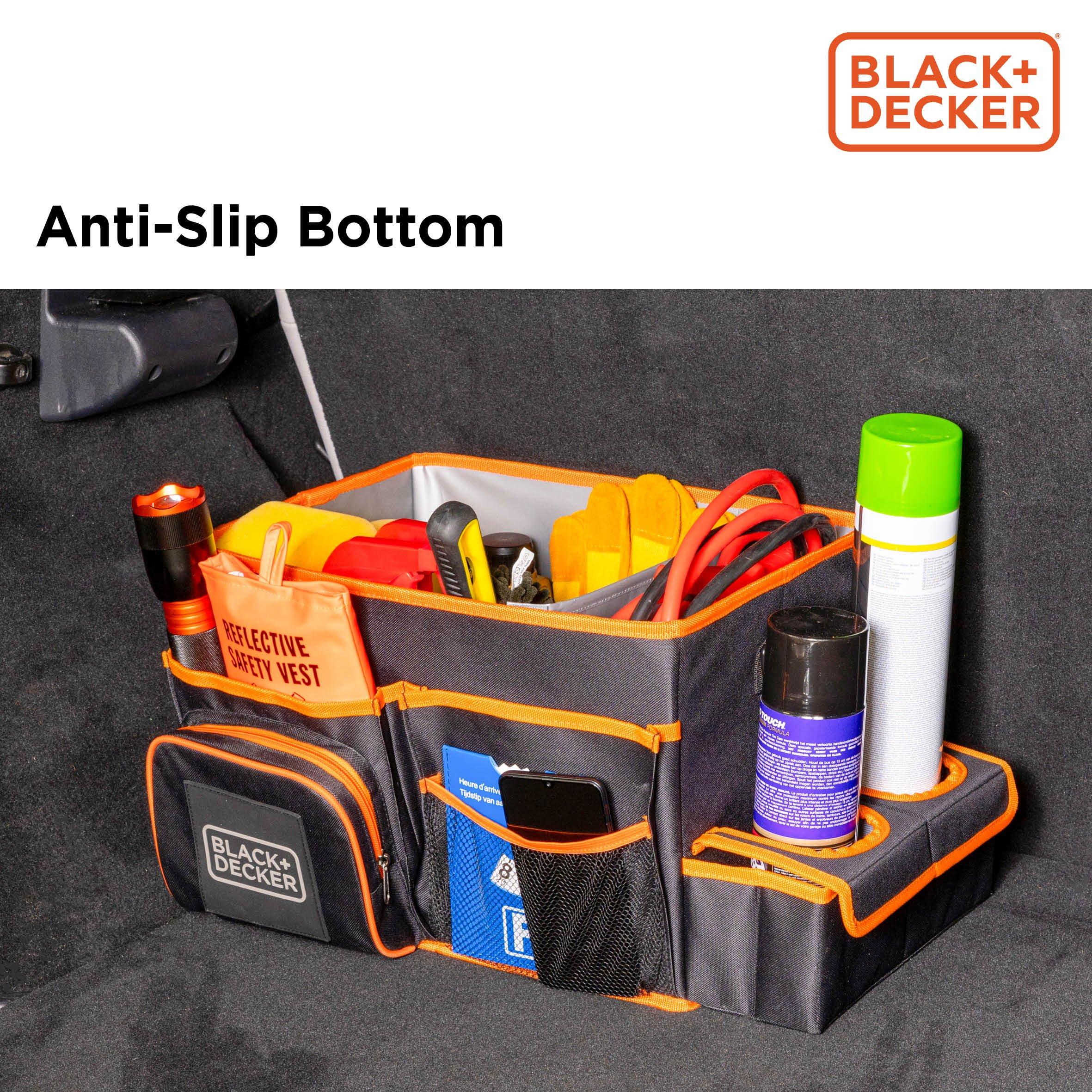 Black - Black and Decker - Seat Organizer with Cooler - 3