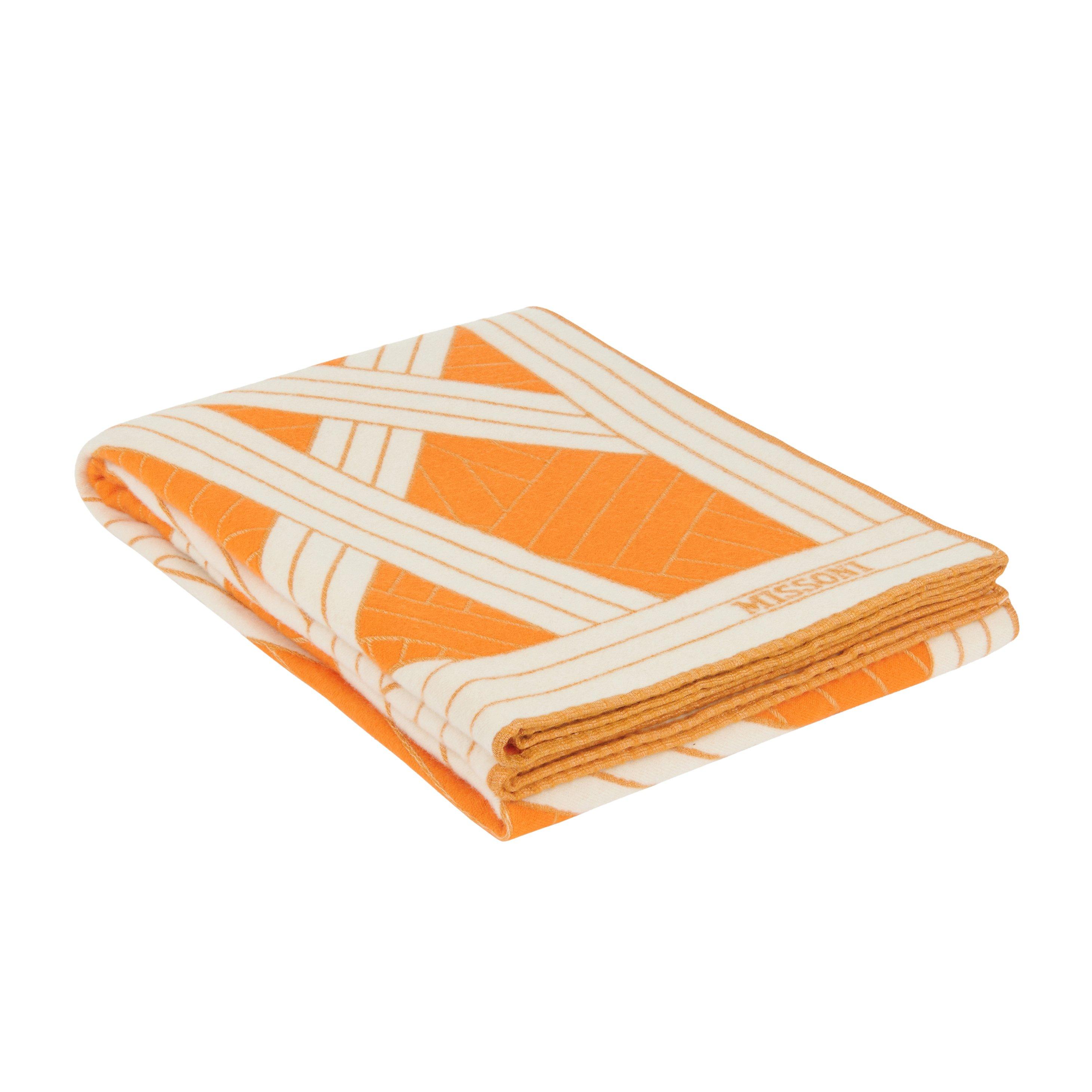 Orange White - Missoni Home Collection - MissoniHomeCollection Nastri Throw - 135x190cm - 2