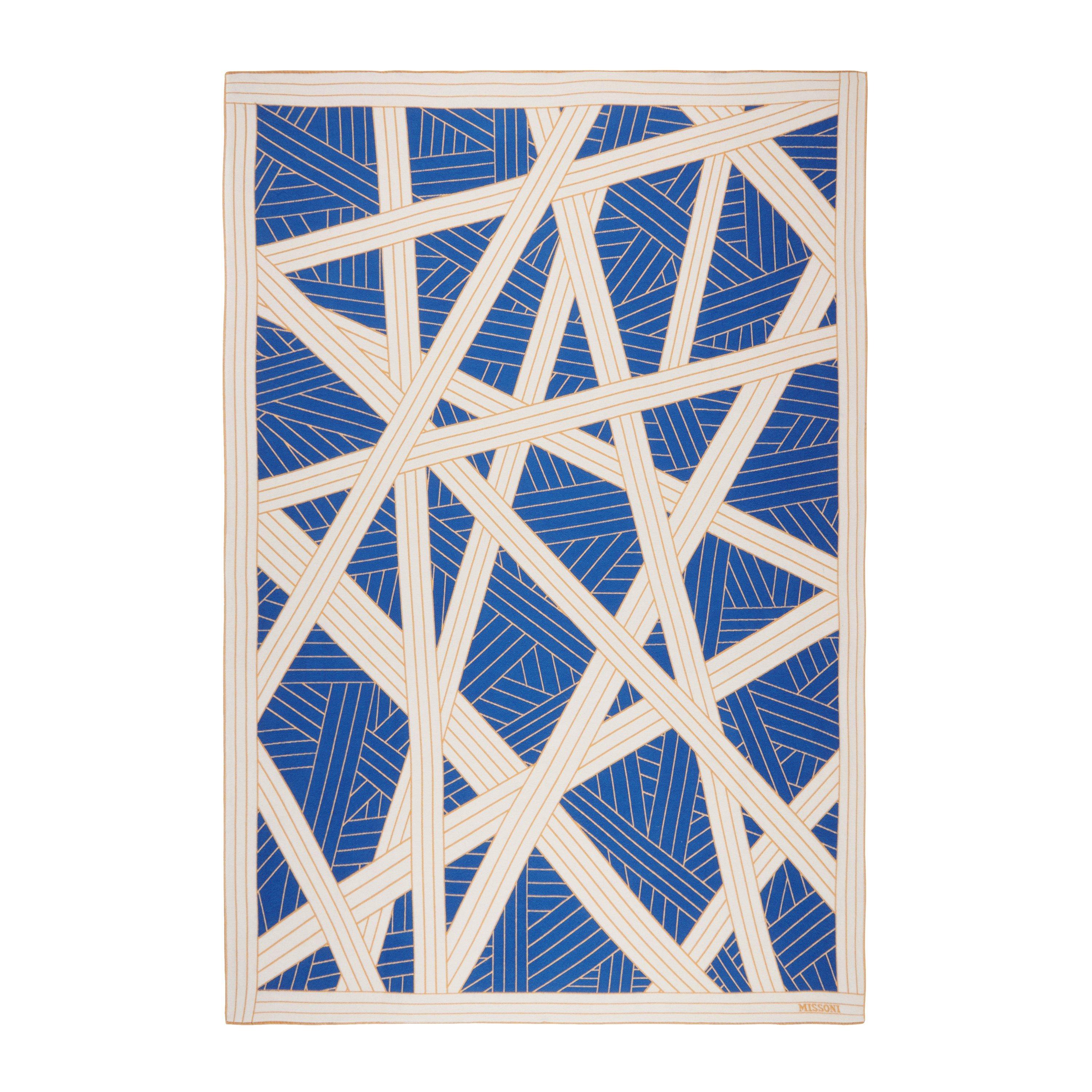 Missoni Home Collection  Missonihomecollection Nastri Throw - 135X190cm - Blue White