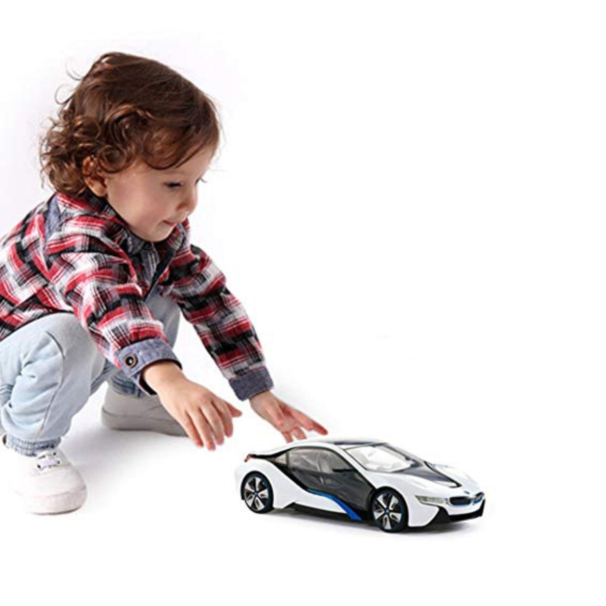 Voiture télécommandée Bugatti noir et bleu pour enfant • Voitures