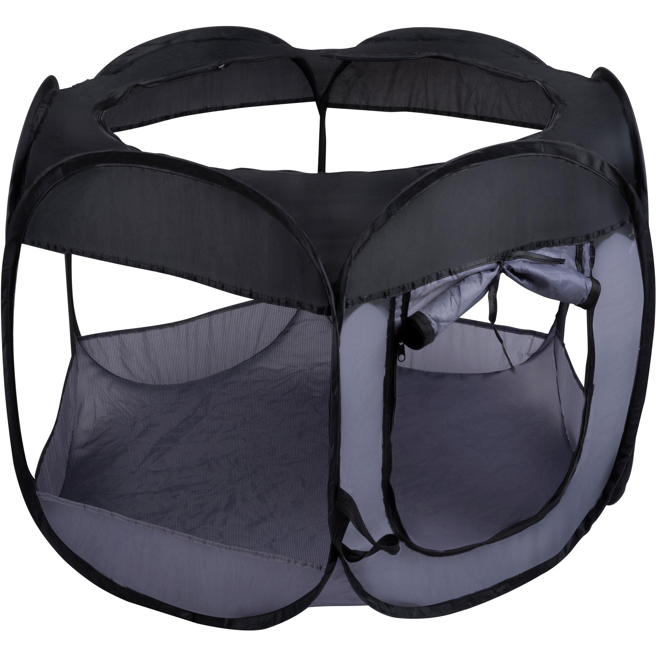 Black - Edco - Foldable Pet Cage - 1