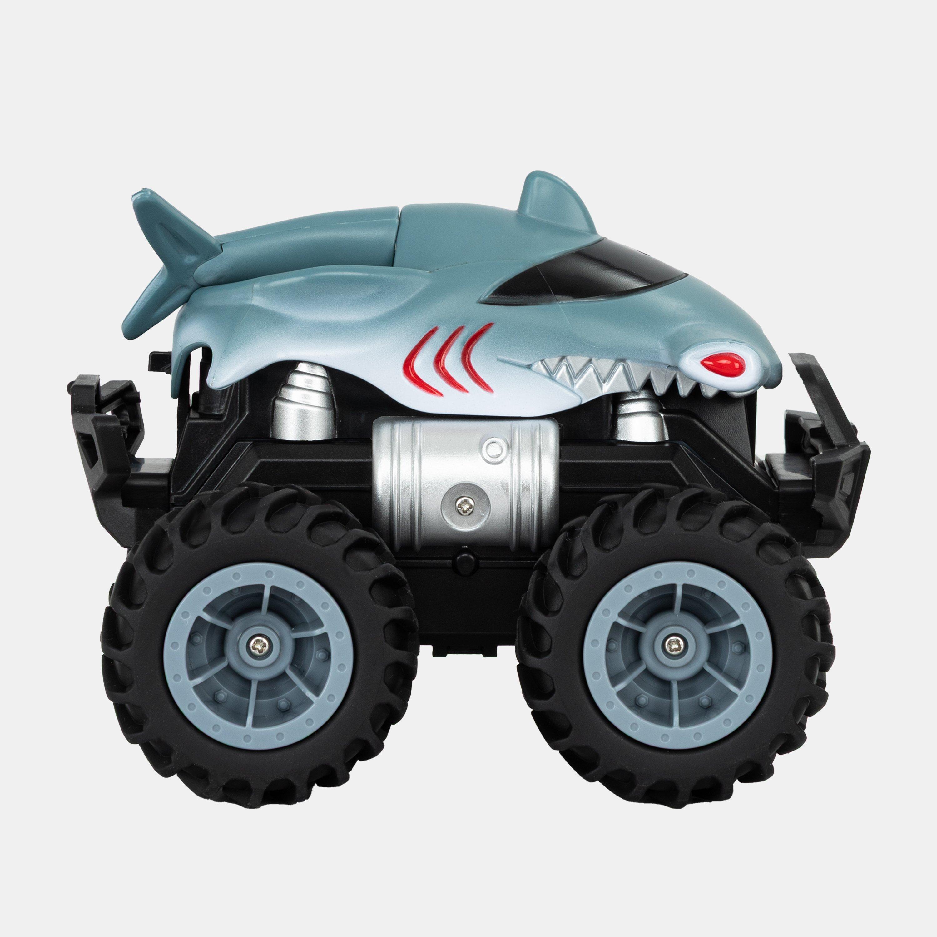 Grey - RC - Remote Control Amphibious Shark Waterproof Off-Road Car Juniors - 5