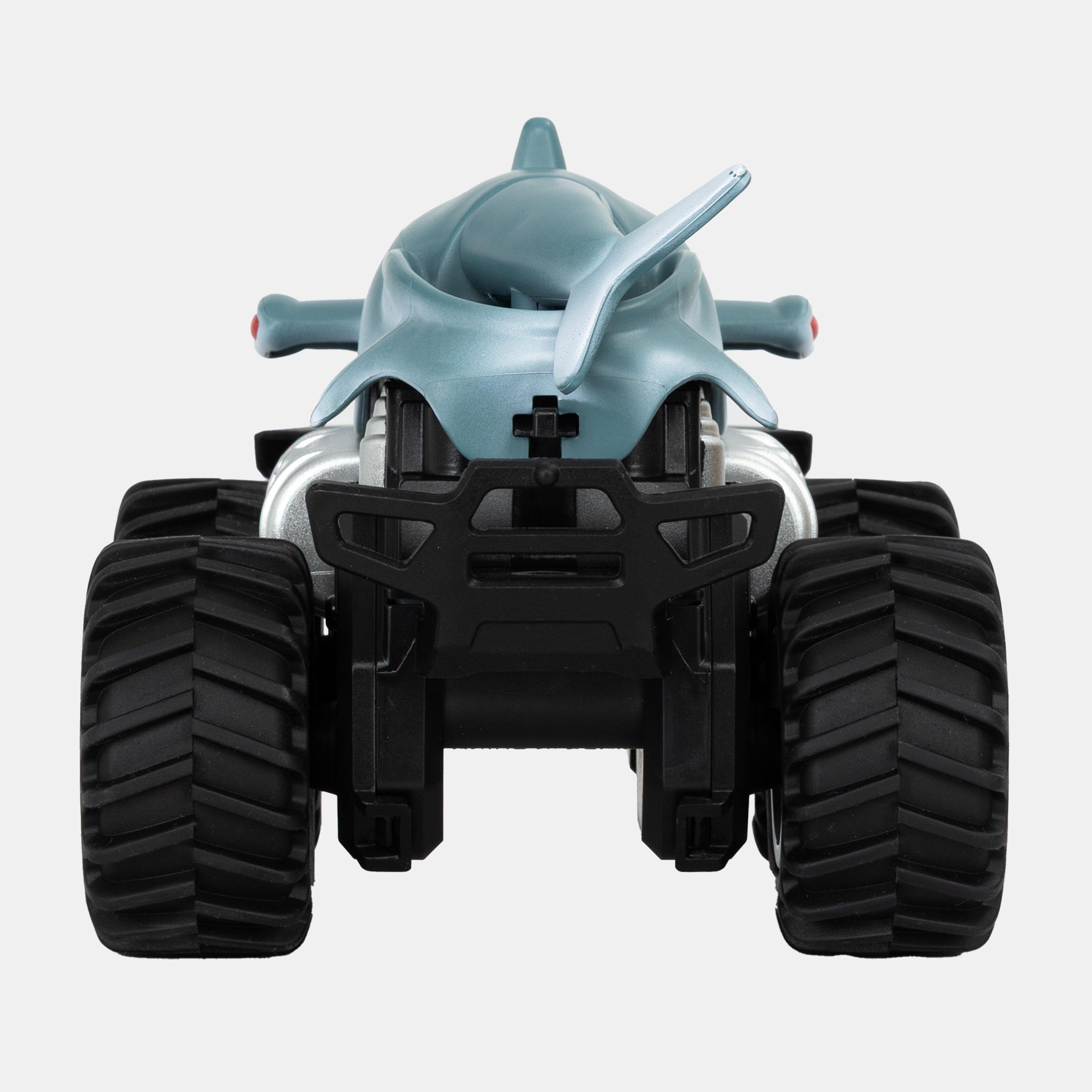 Grey - RC - Remote Control Amphibious Shark Waterproof Off-Road Car Juniors - 6