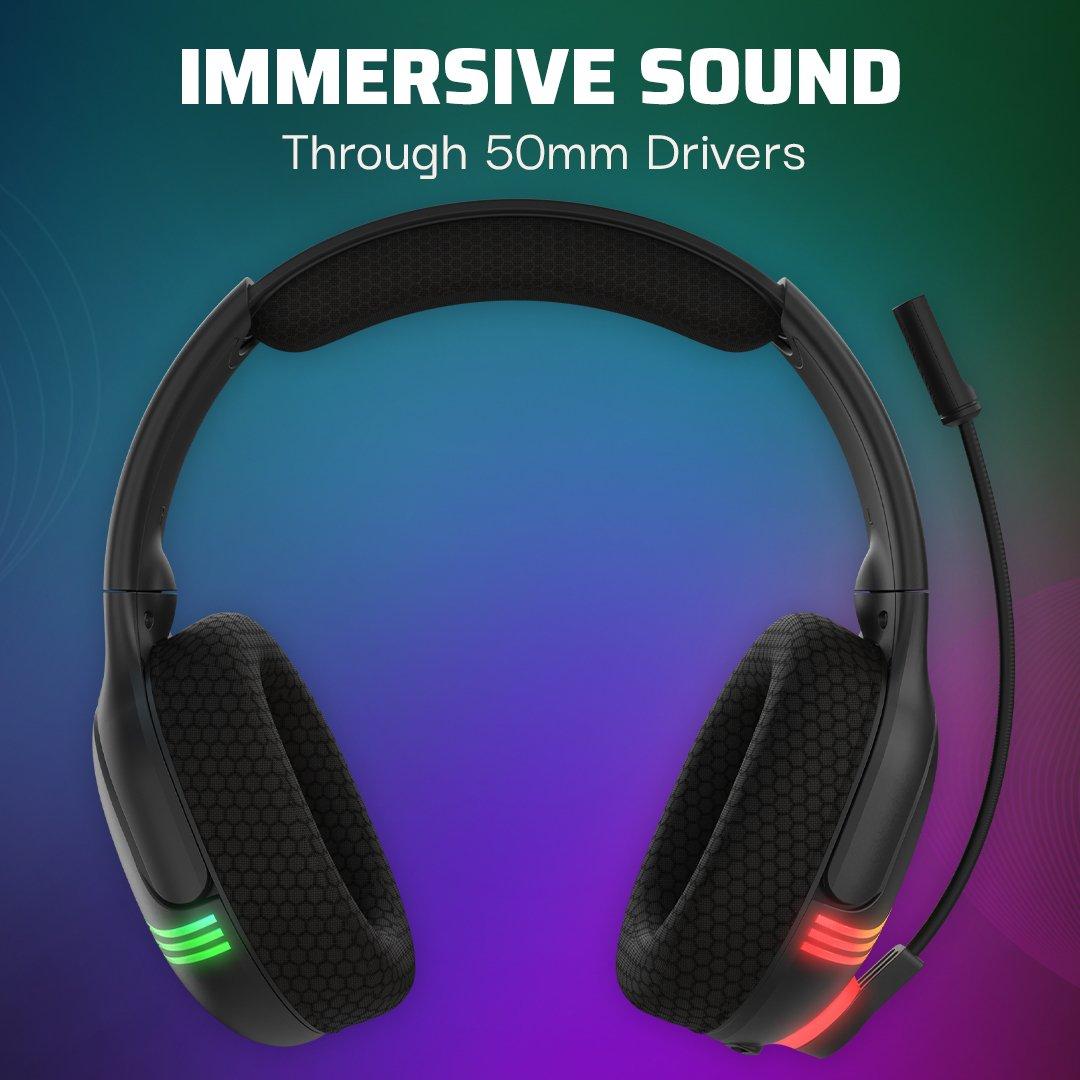 Black - PDP - Afterglow™ Wave Wireless Headset: Black - 5