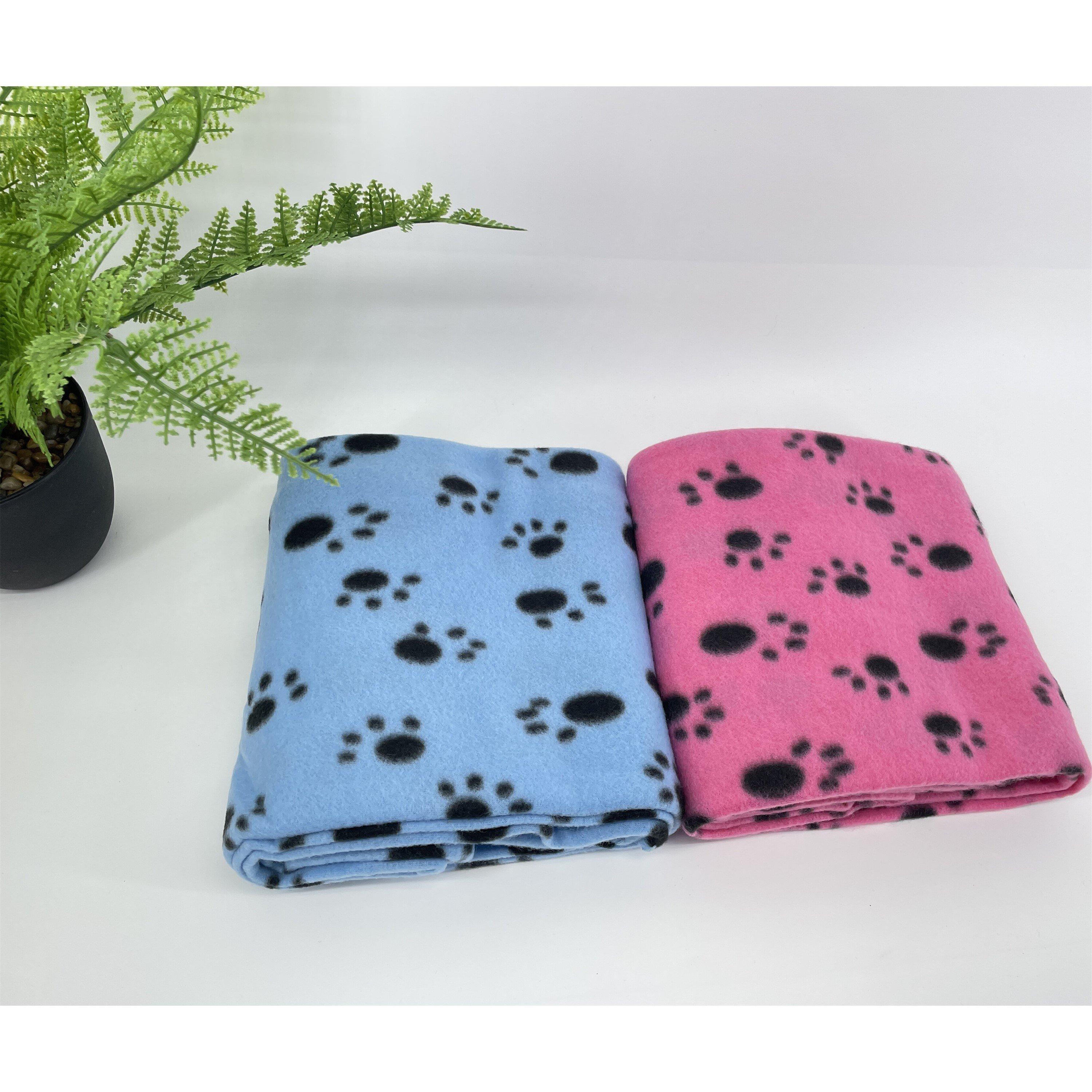 Pink/Black - Waggy Tails - Fleece Blanket - 3