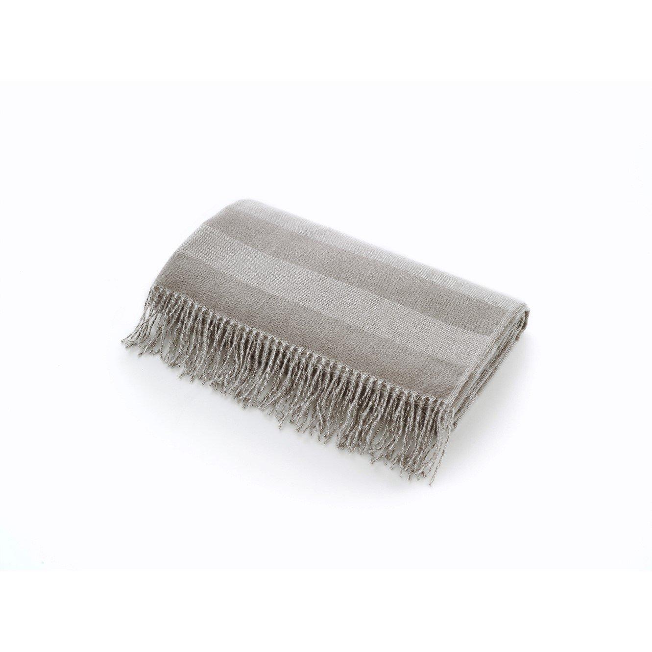 White/Natural - The Lyndon Company - Elgin Throw - 2