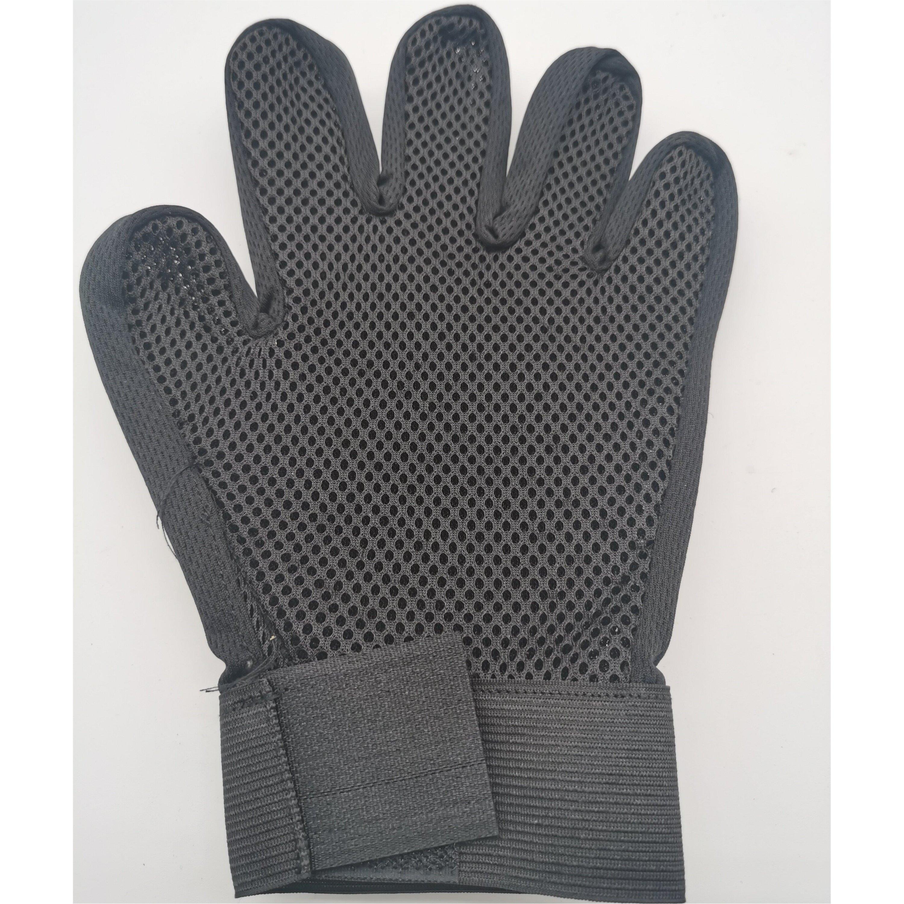 Black/Green - Waggy Tails - WT Dog Grooming Glove Adults - 5