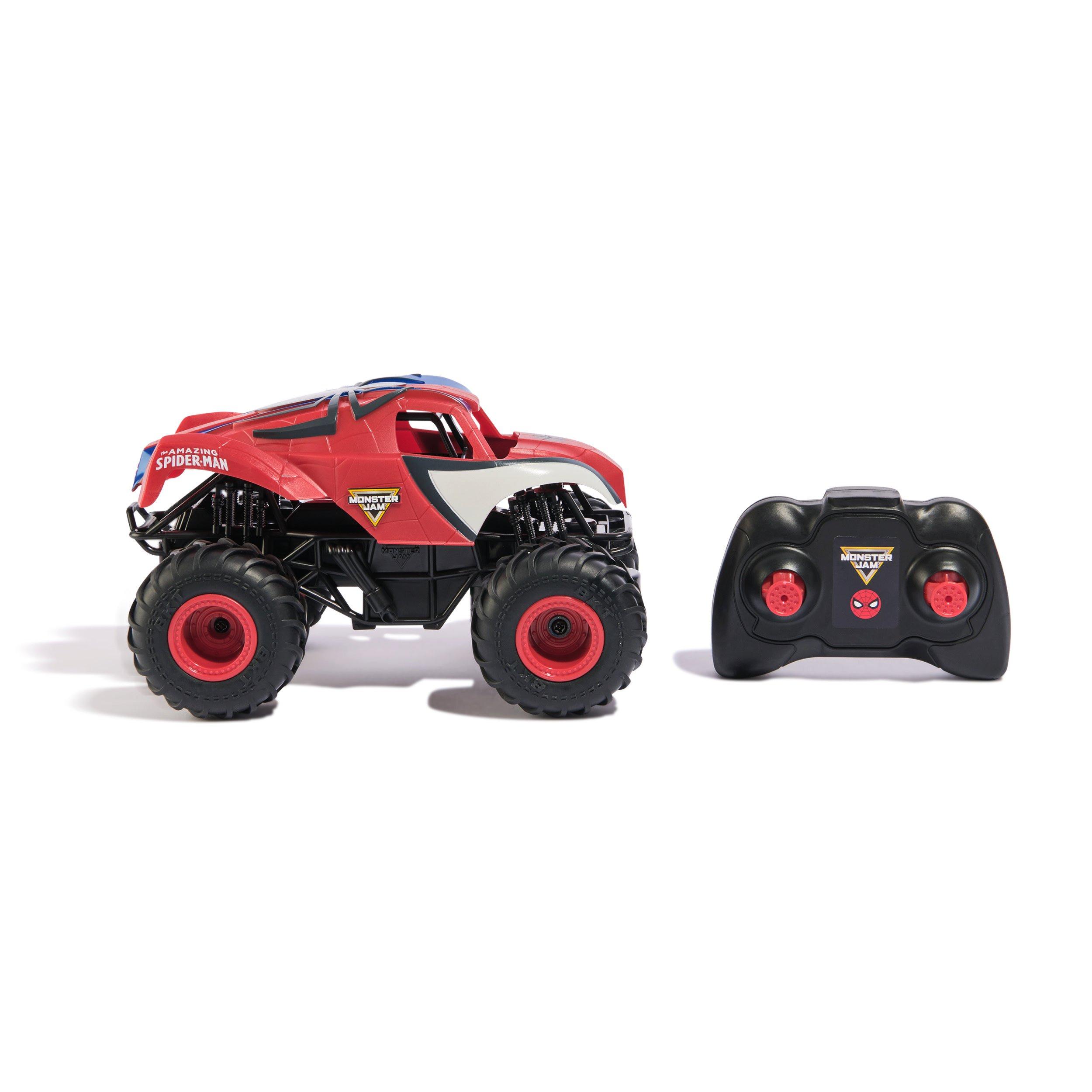 Multi - Monster Jam - Jam 1:24 The Amazing Spider-Man RC Truck - 7