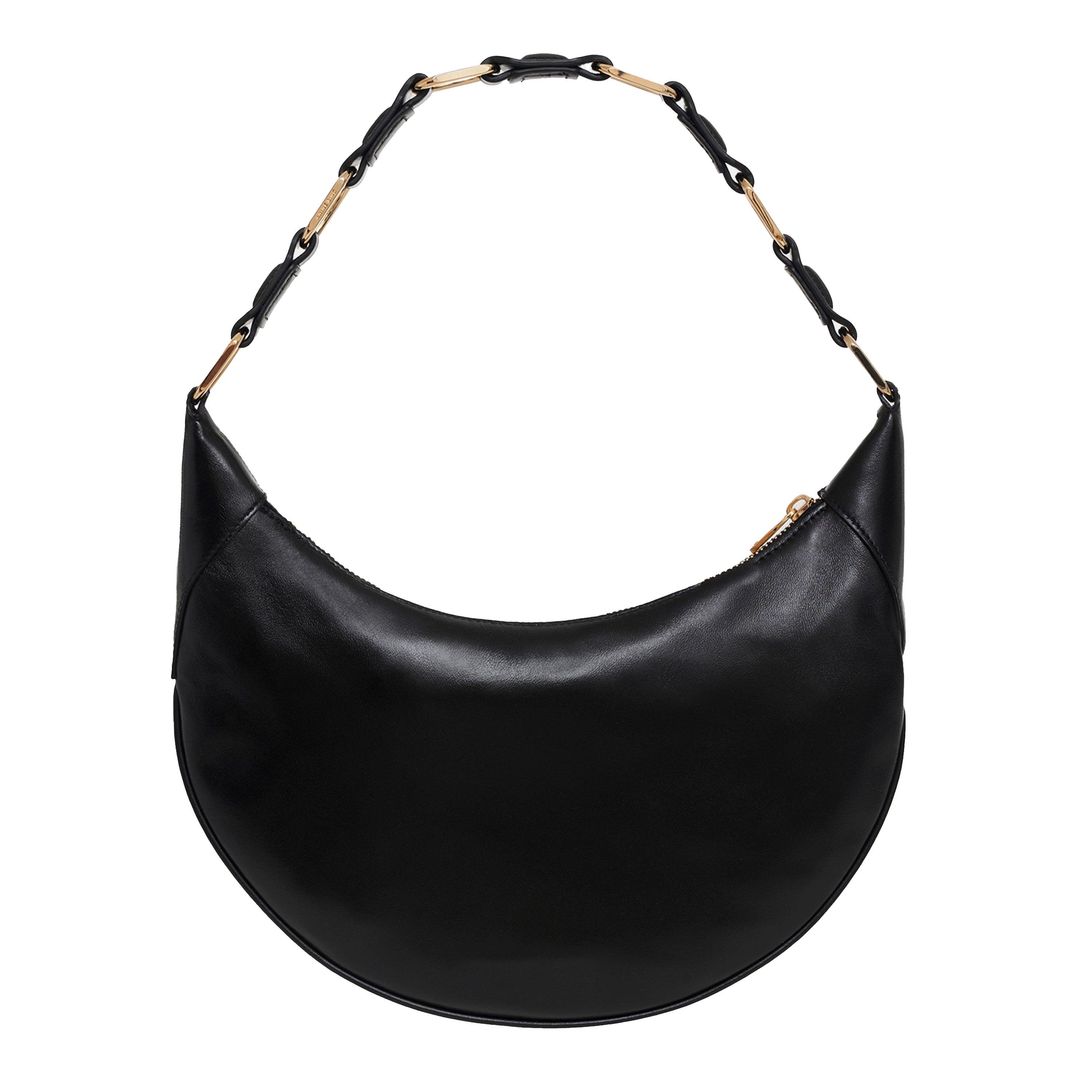  Black - Anine Bing - Womens Kate Leather Hobo Bag - 2