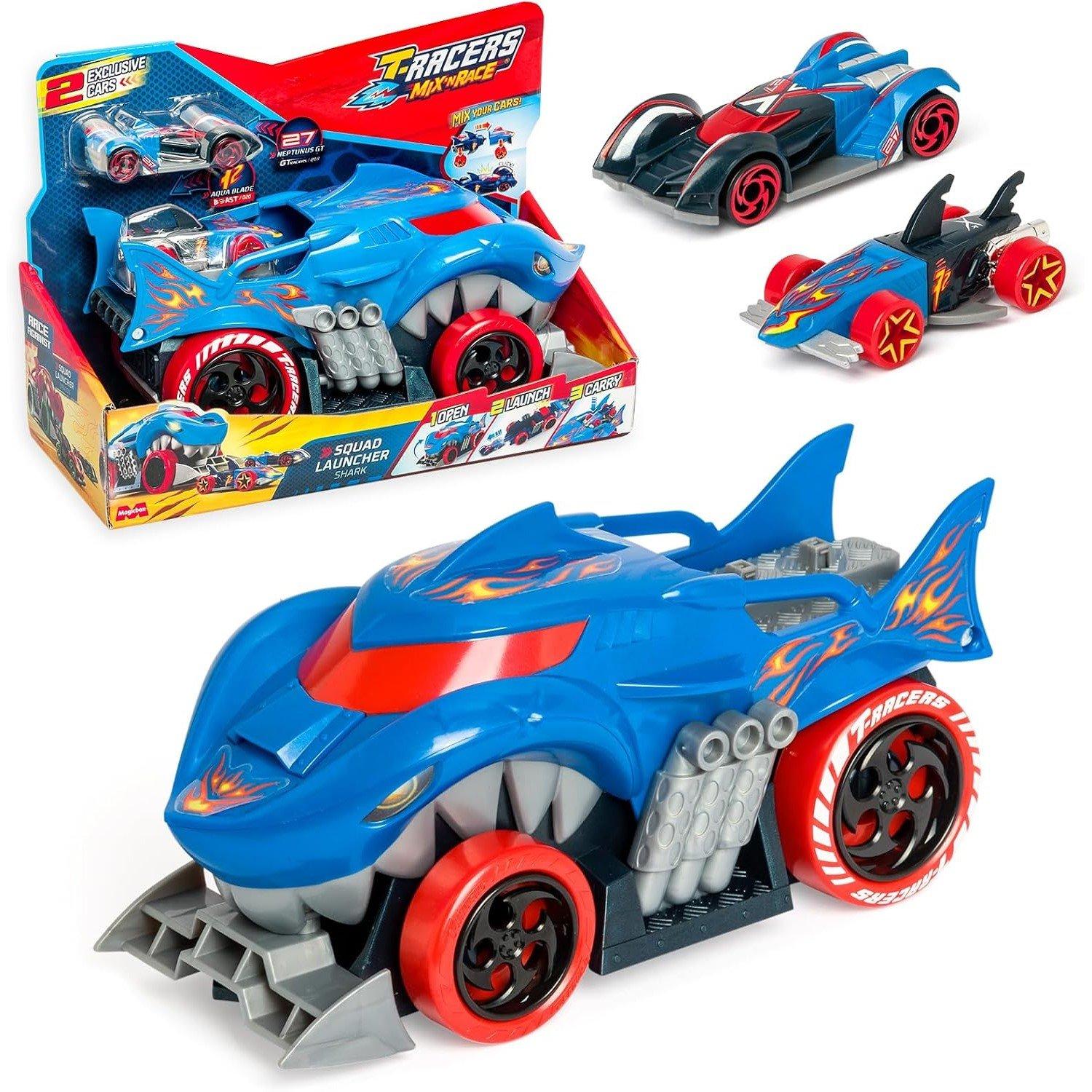 Multicolorido - T-Racers - T-Racers Mix N Race Squad Launcher Dragon & Shark - 2