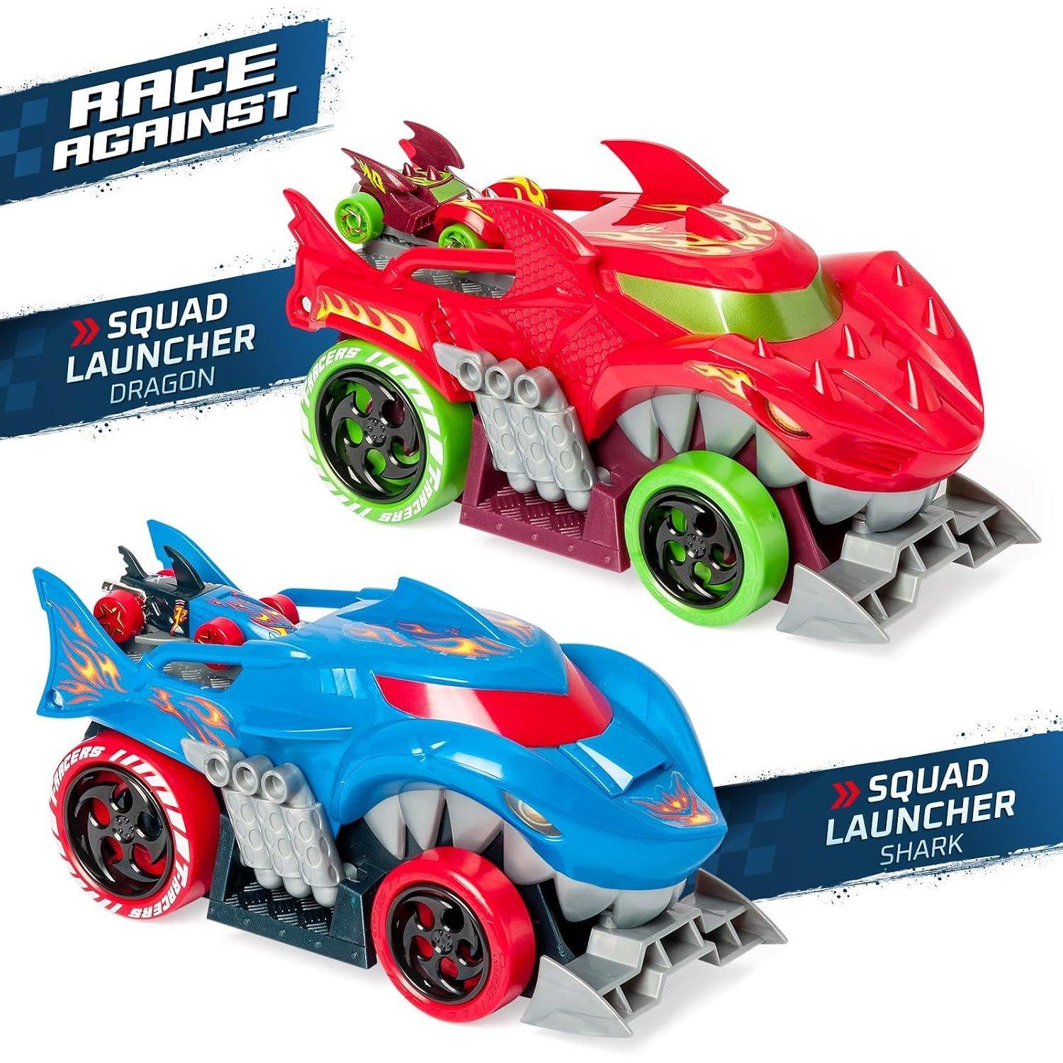 Multicolorido - T-Racers - T-Racers Mix N Race Squad Launcher Dragon & Shark - 3