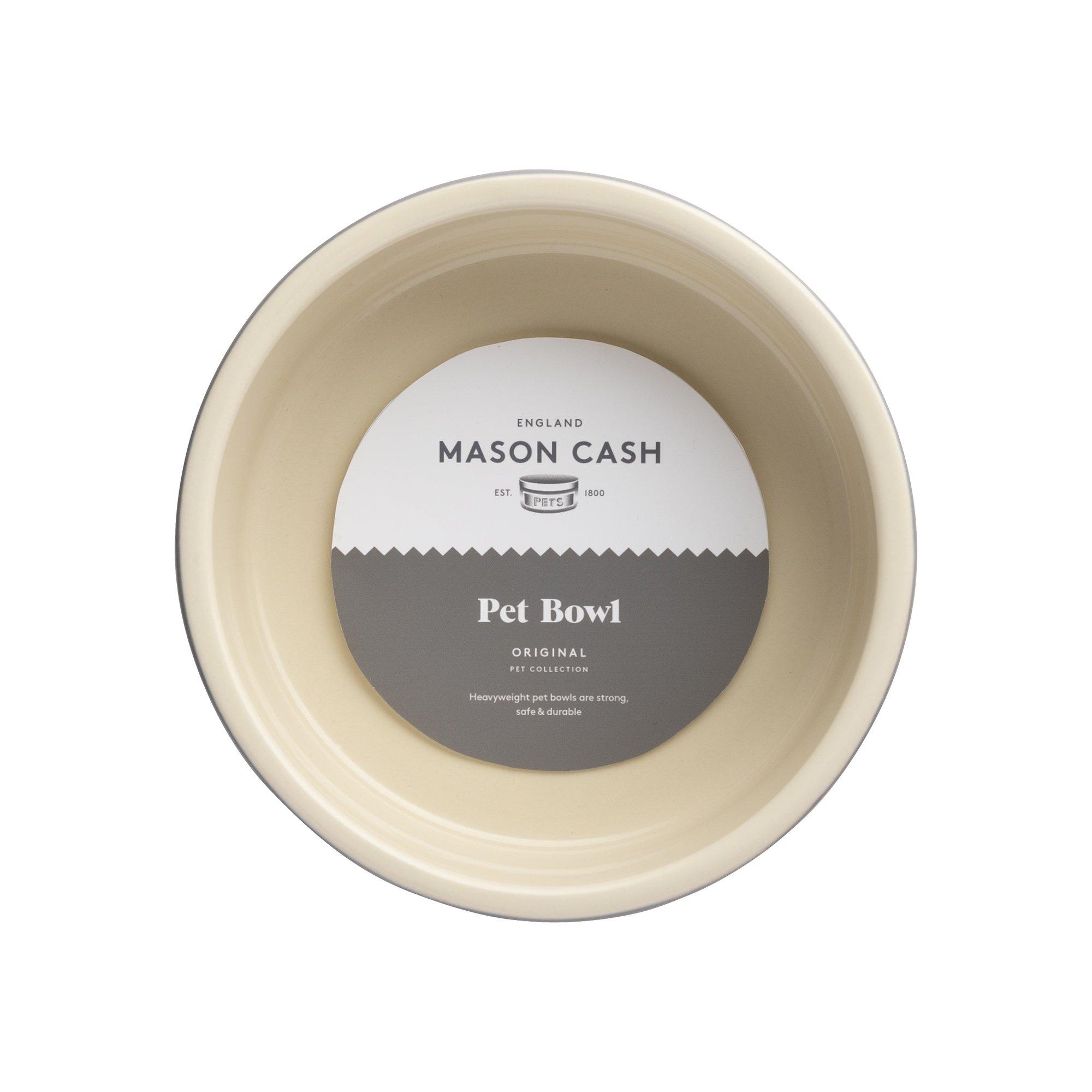 Grey - Mason Cash - Grey lettered dog bowl 15cm - 2