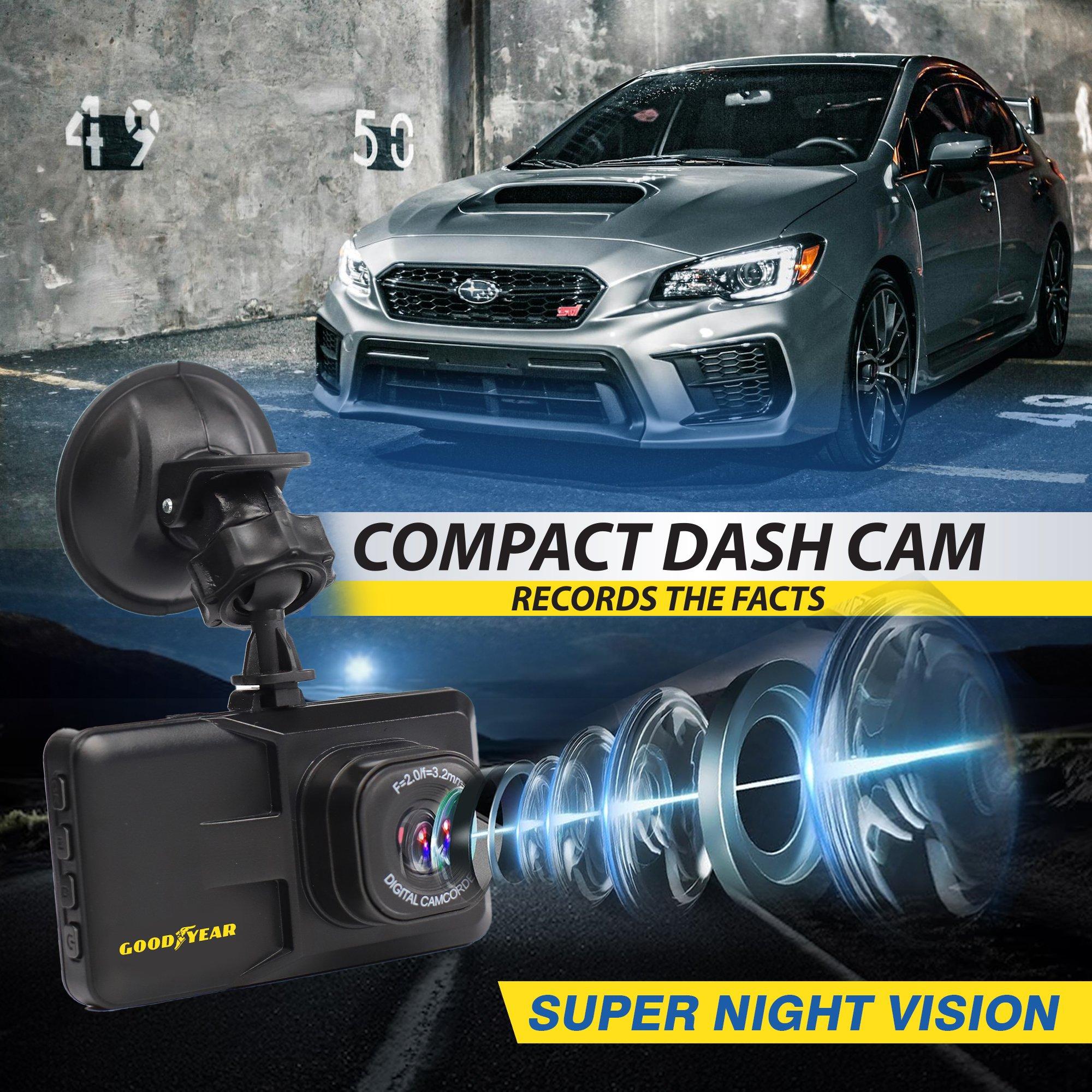 Black - Goodyear - Compact Dash Cam - 7