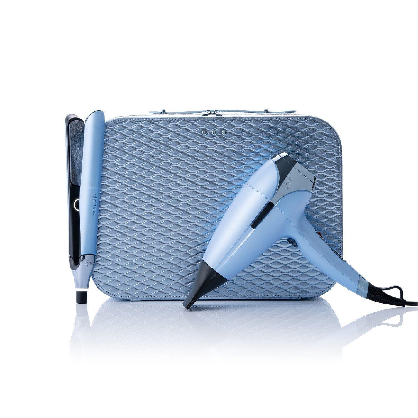 Blue - GHD - ghd Deluxe Gift Set - Chronos Hair straightener & Helios Hair Dryer in Icy Blue - 3