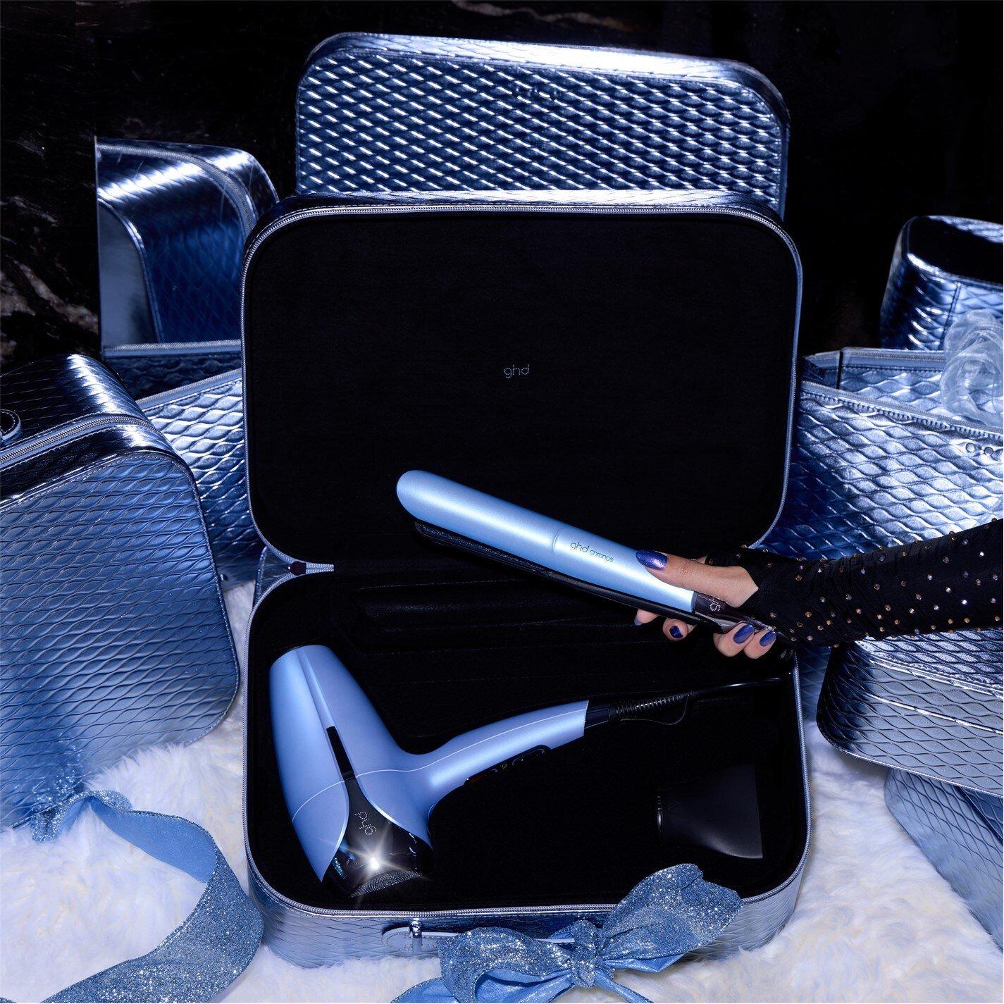 Blue - GHD - ghd Deluxe Gift Set - Chronos Hair straightener & Helios Hair Dryer in Icy Blue - 4