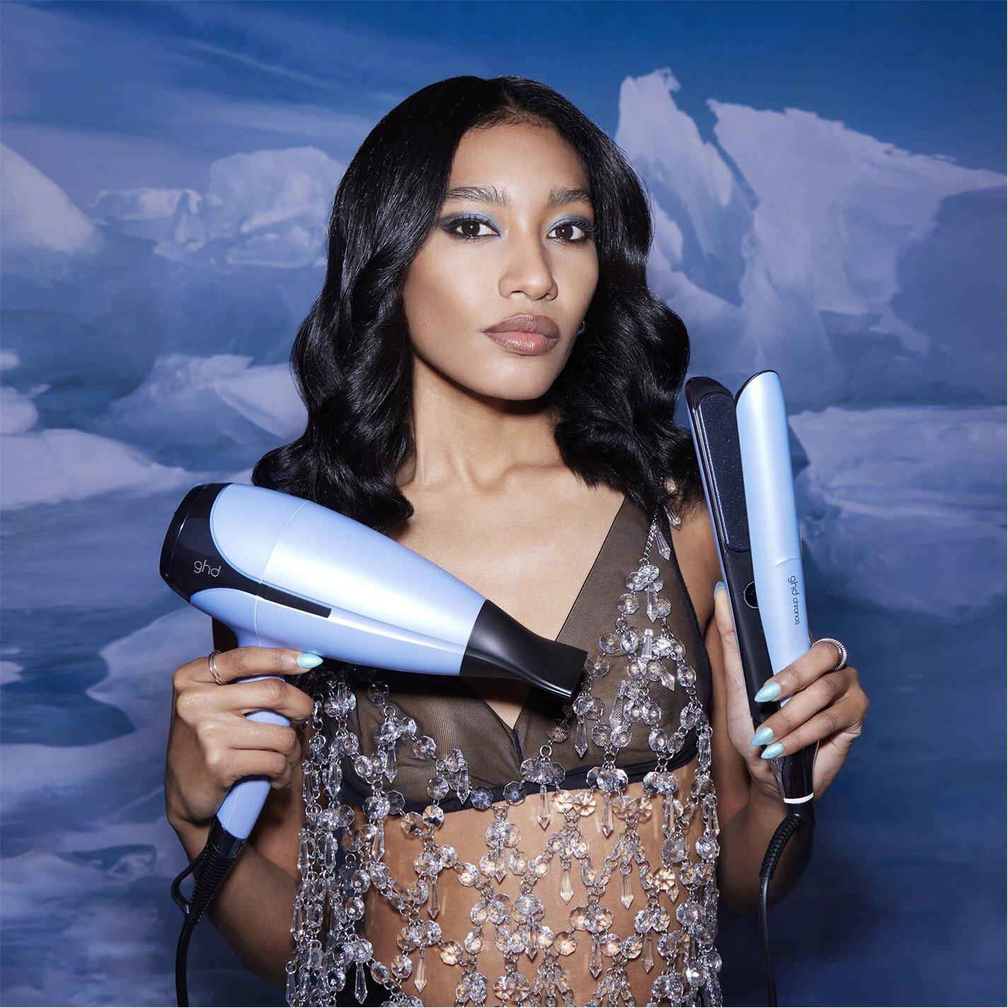 Blue - GHD - ghd Deluxe Gift Set - Chronos Hair straightener & Helios Hair Dryer in Icy Blue - 5