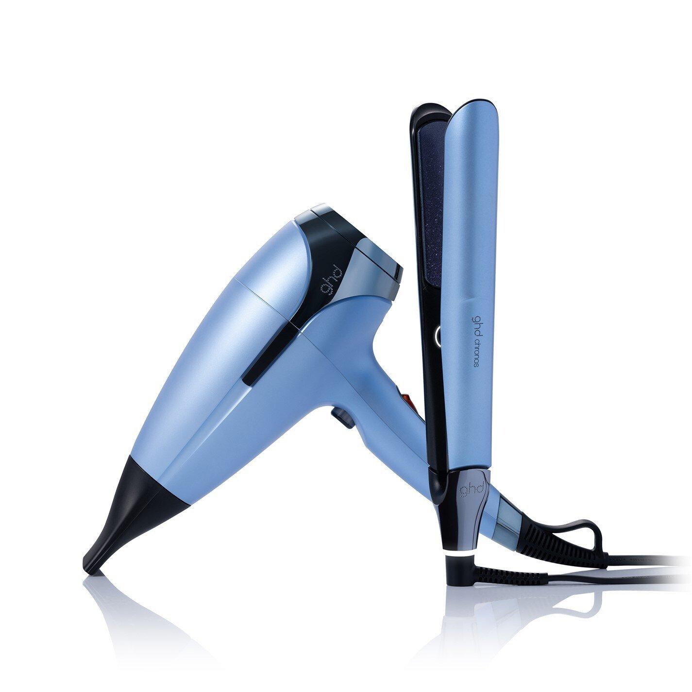 Blue - GHD - ghd Deluxe Gift Set - Chronos Hair straightener & Helios Hair Dryer in Icy Blue - 6