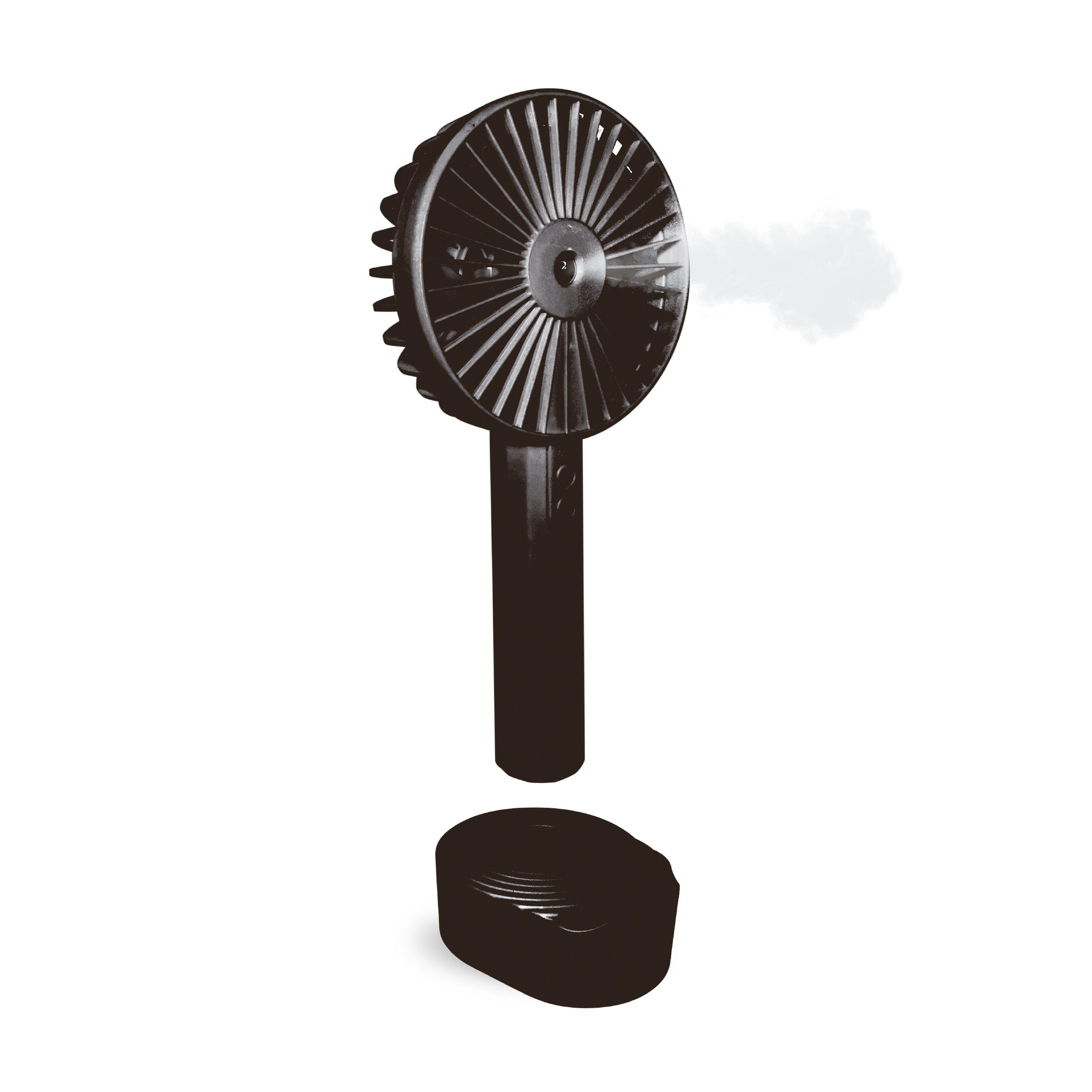 Schwarz - Be Cool - BeCool Rechargeable Mist Fan - 4