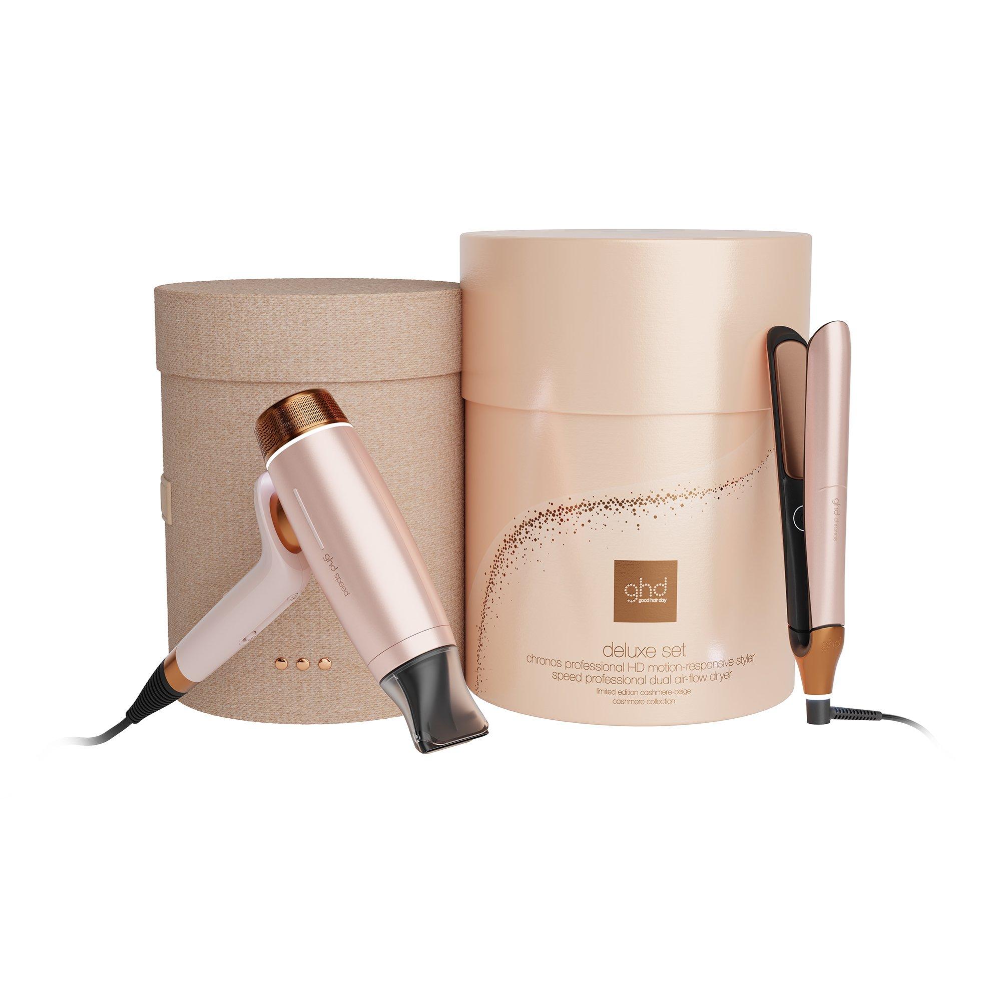 None - GHD - ghd Deluxe Speed Hair Dryer and Chronos Hair Straightener Festive Gift Set in Cashmere Beige - 1
