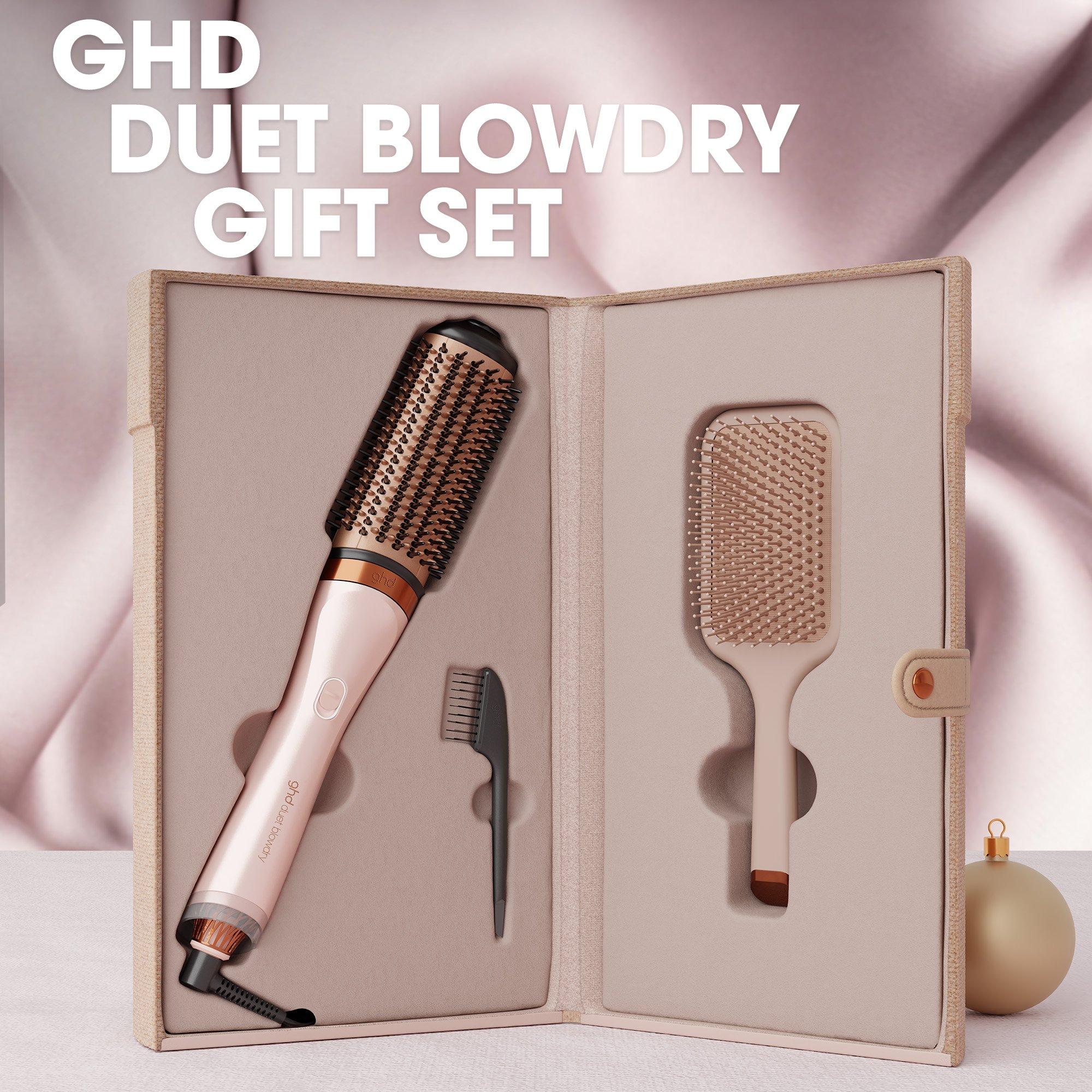 None - GHD - ghd Duet Blowdry 2-in-1 Hair Dryer Brush Festive Gift Set In Cashmere Beige - 2