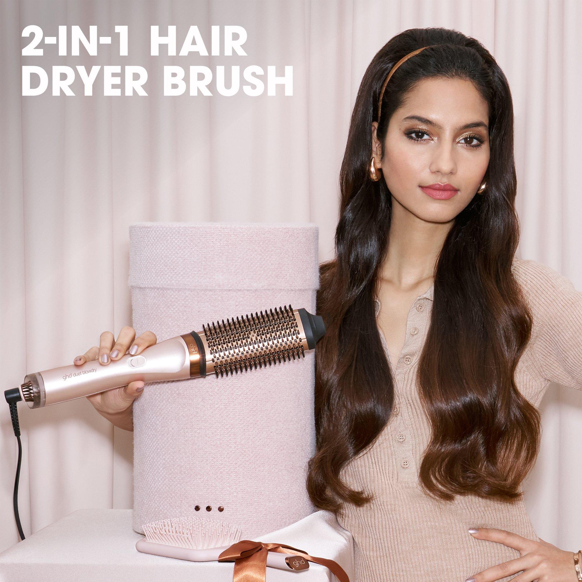 None - GHD - ghd Duet Blowdry 2-in-1 Hair Dryer Brush Festive Gift Set In Cashmere Beige - 3