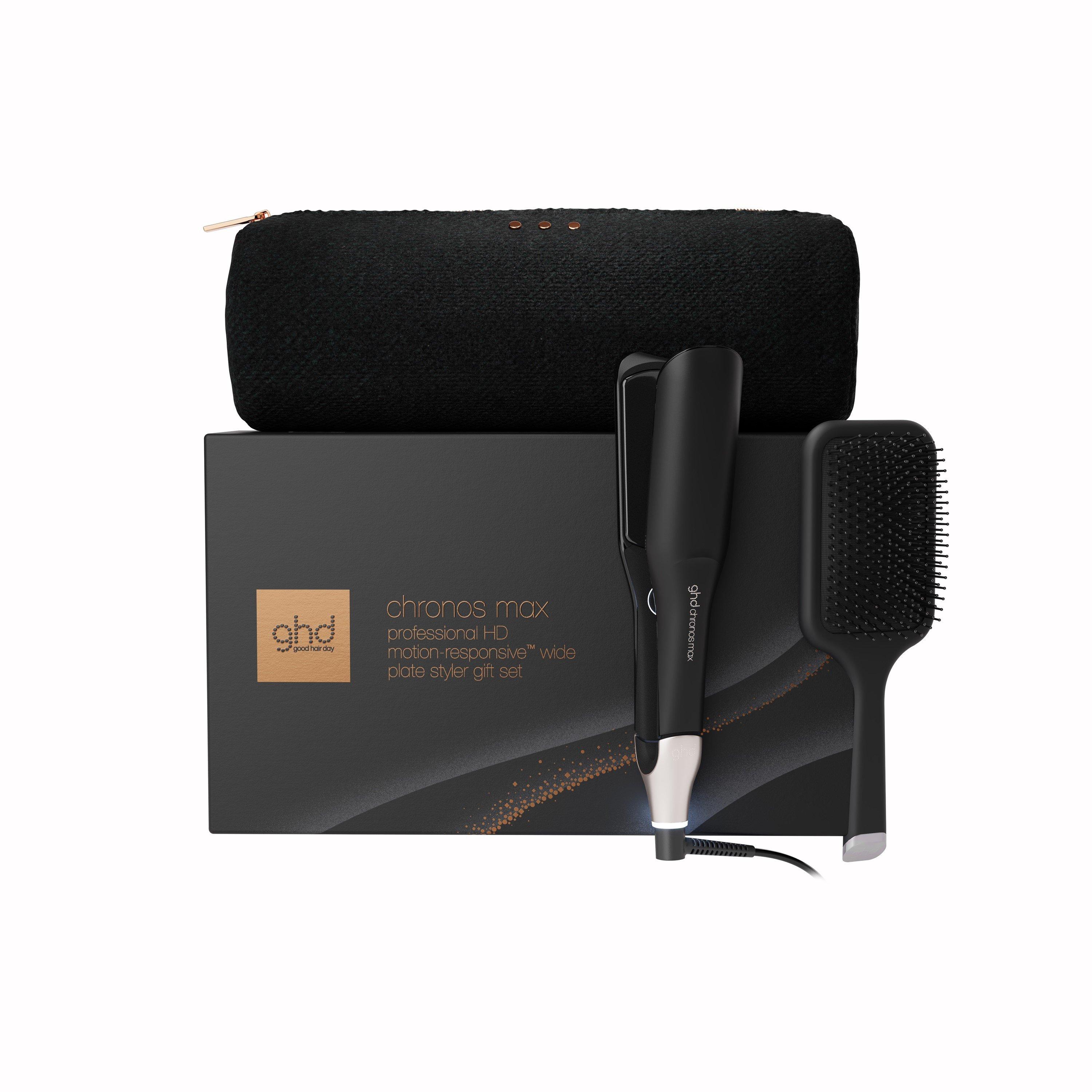GHD ghd Chronos Max Best Wide Plate Hair Straightener Festive Gift Set in Black