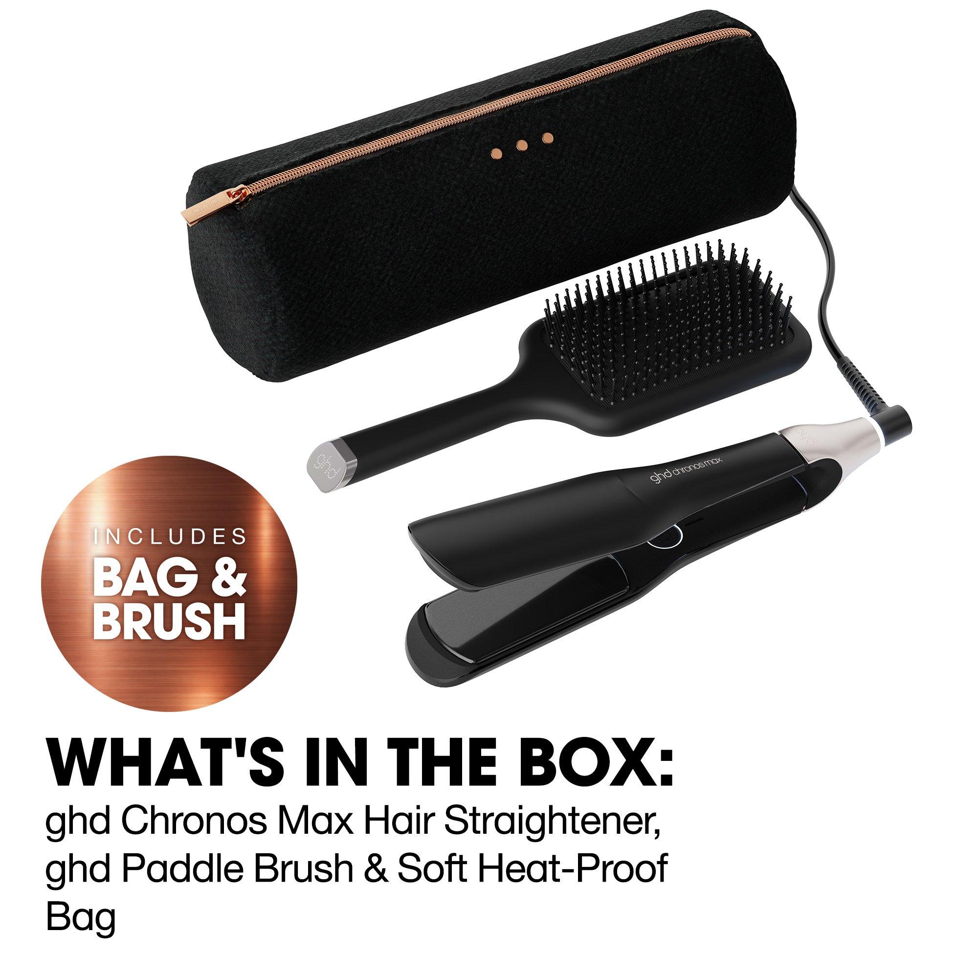 None - GHD - ghd Chronos Max Best Wide Plate Hair Straightener Festive Gift Set in Black - 5