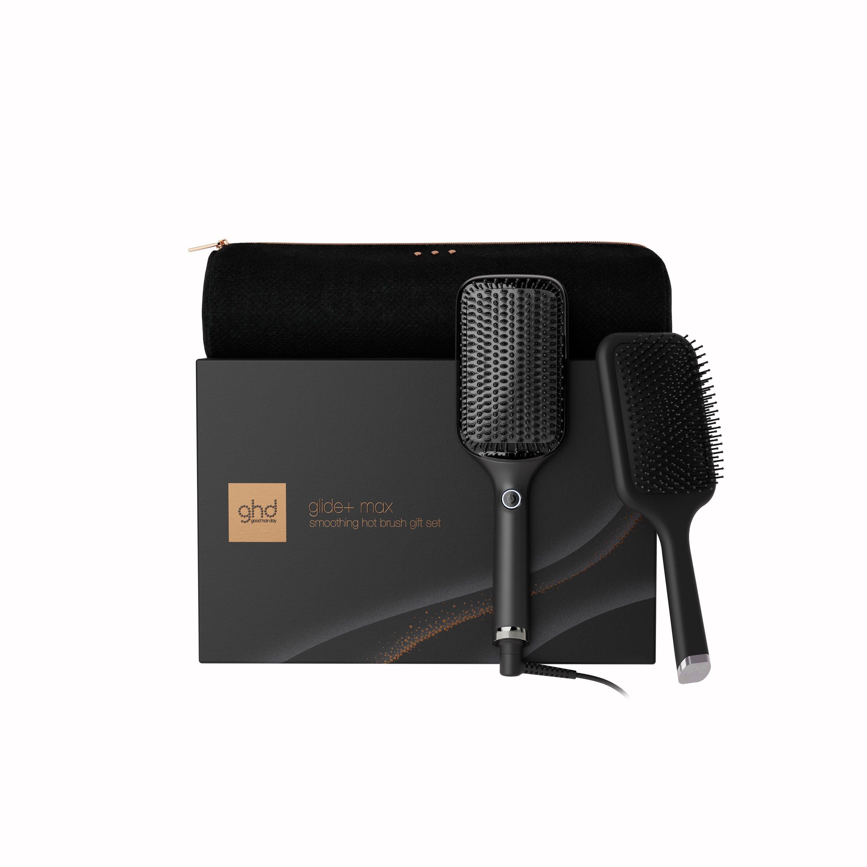 None - GHD - ghd Glide+ Max Smoothing Hot Brush Festive Gift Set in Black - 1