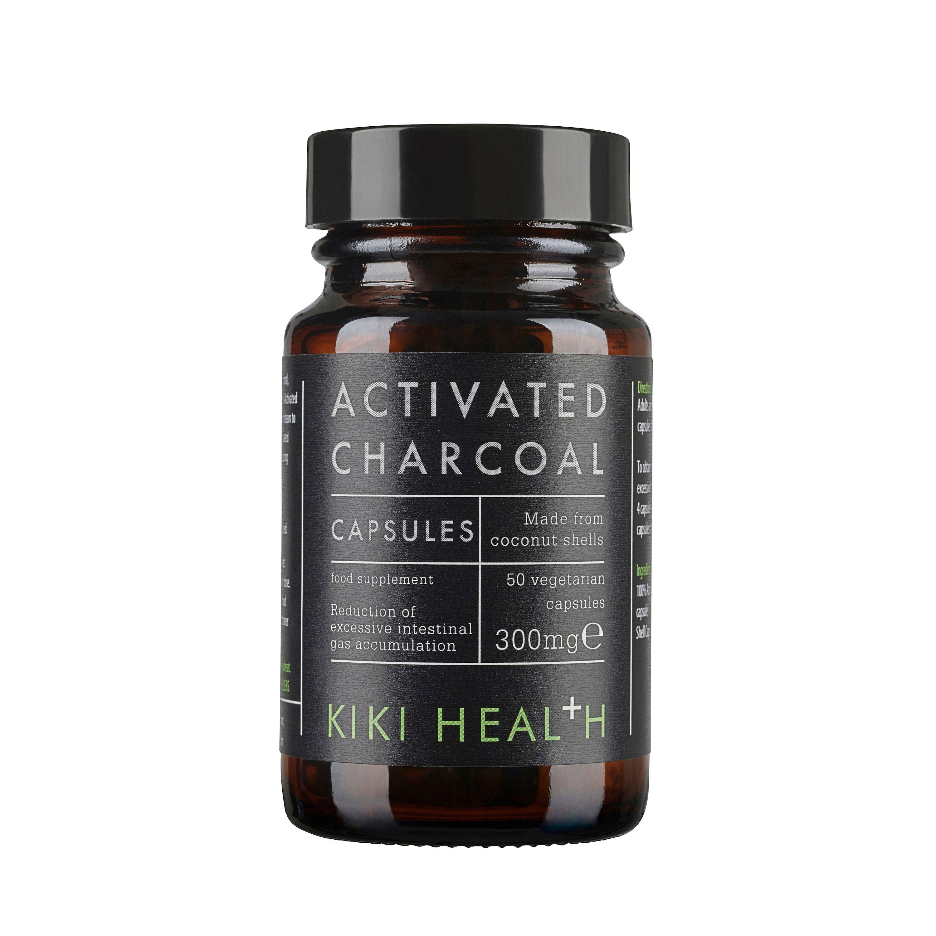 Black - Kiki Health - Activated Charcoal Vegicaps - 1