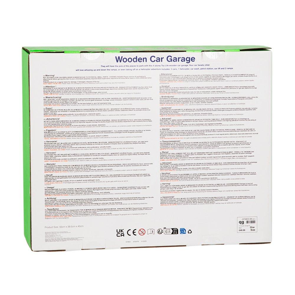 Multi - Tooky Toy - Wooden Garage - 6