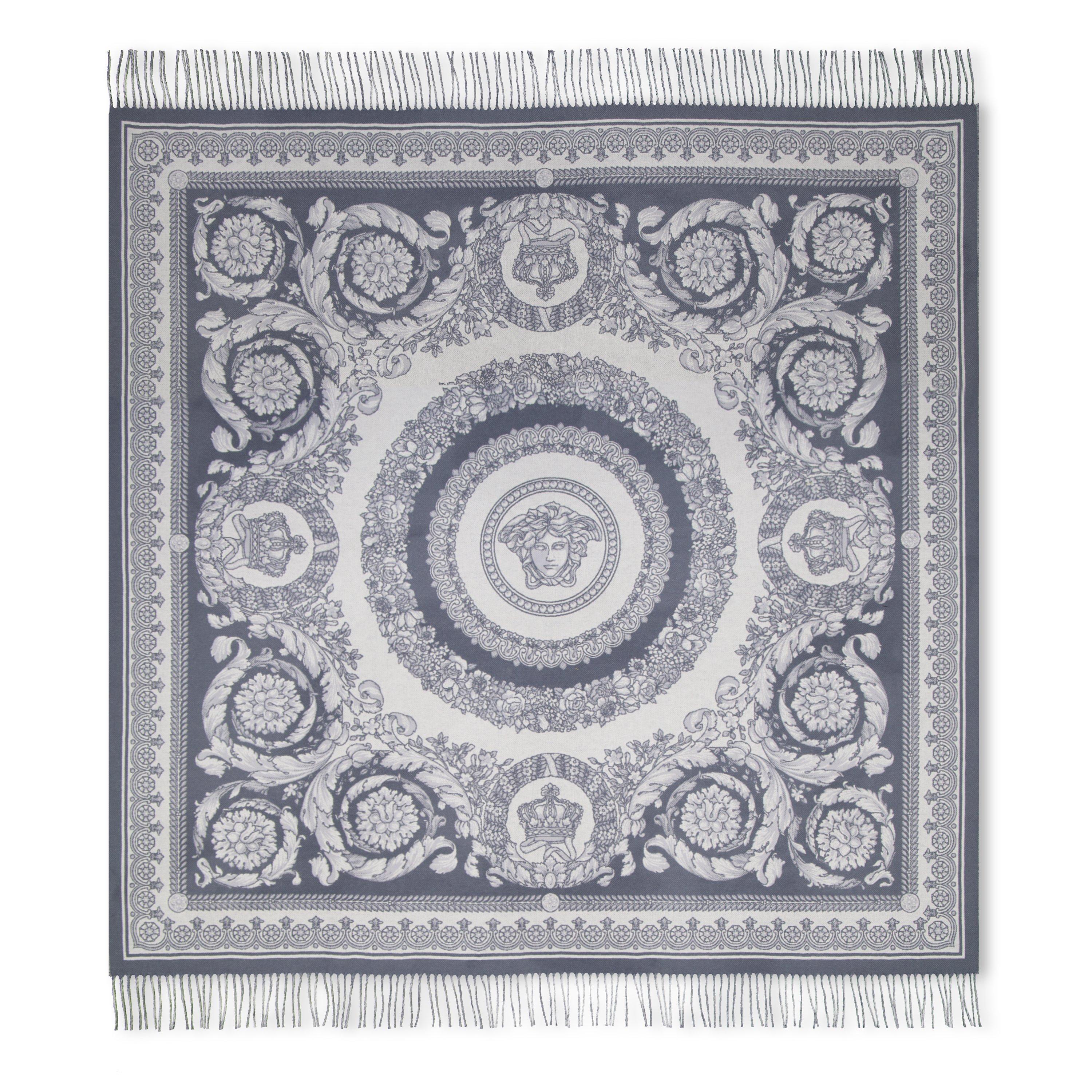 Versace Home Crete de Fleur Plaid Blanket