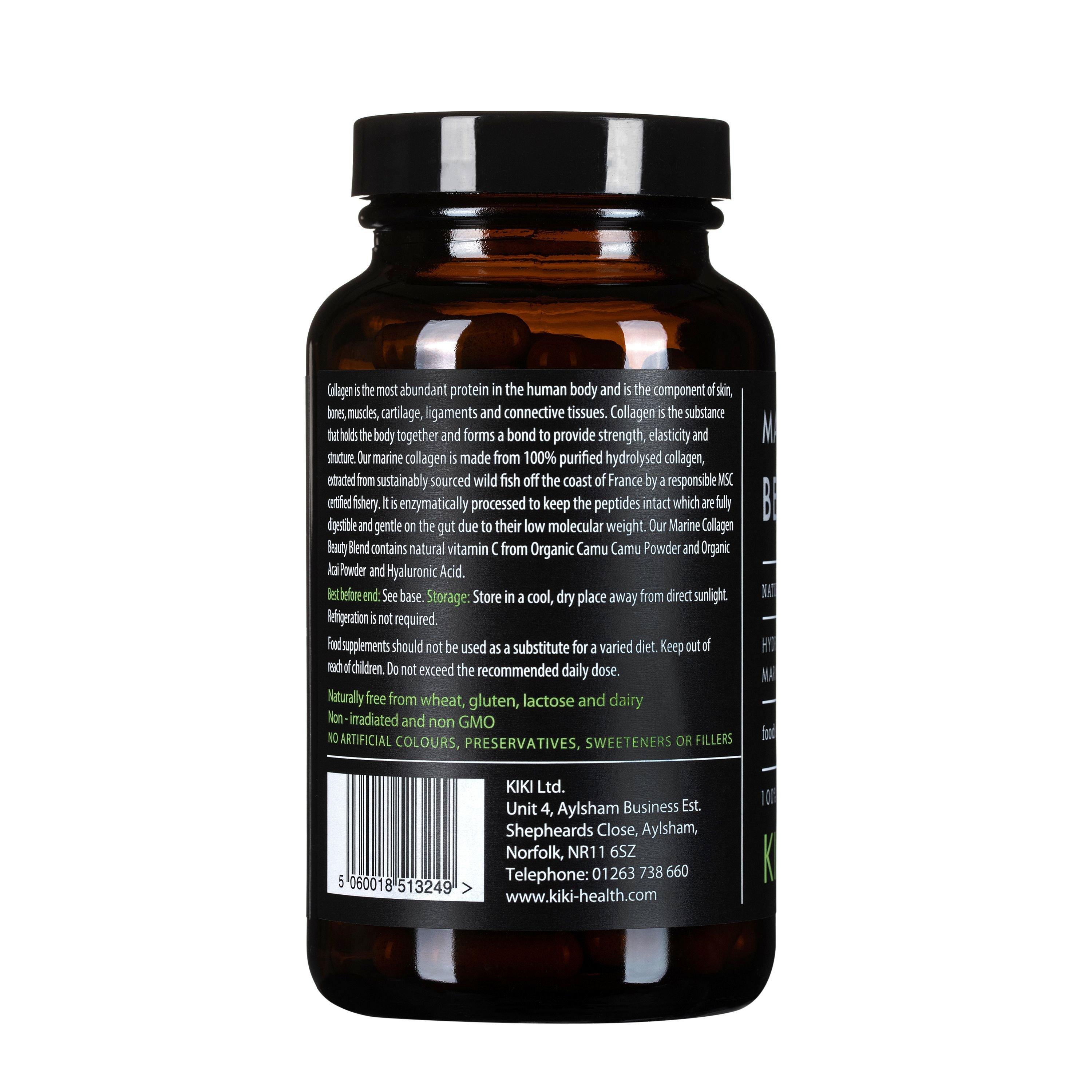 Black - Kiki Health - Marine Collagen Beauty Blend Vegicaps - 3