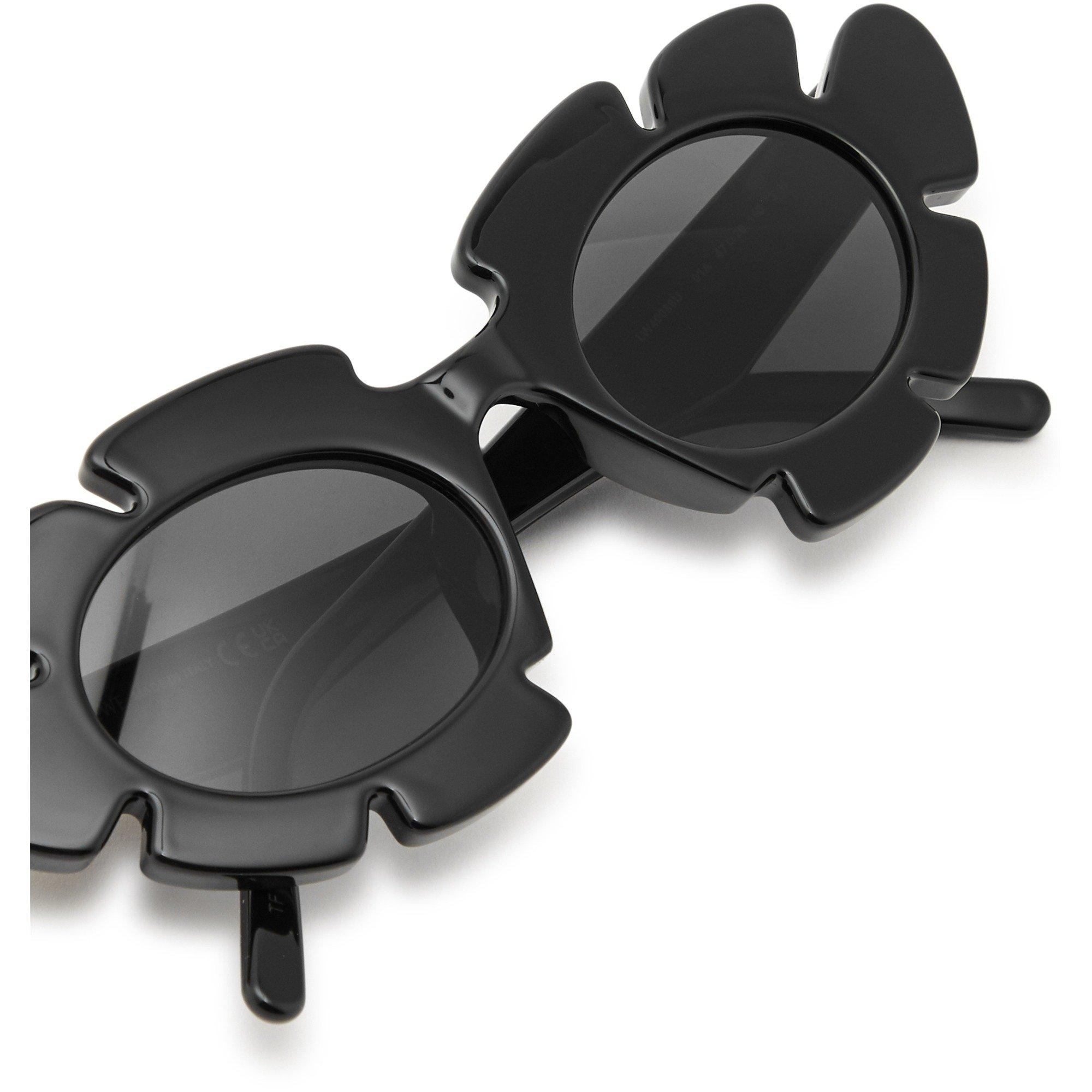 BLACK - Loewe - Women's Flower Cat Eye Sunglasses - 3