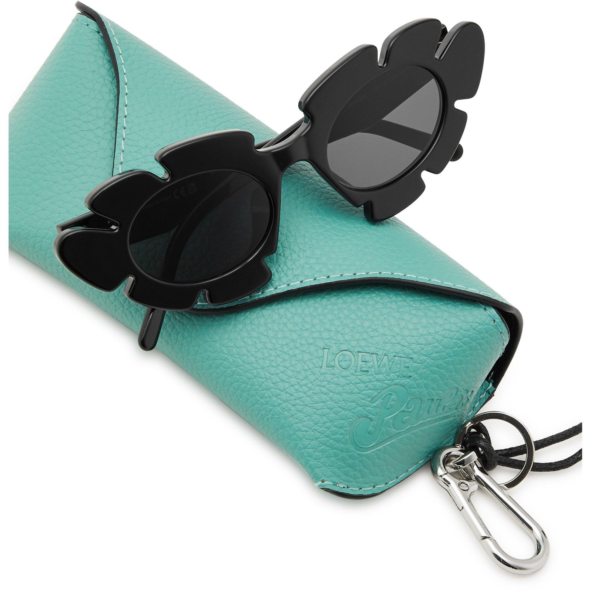 BLACK - Loewe - Women's Flower Cat Eye Sunglasses - 4